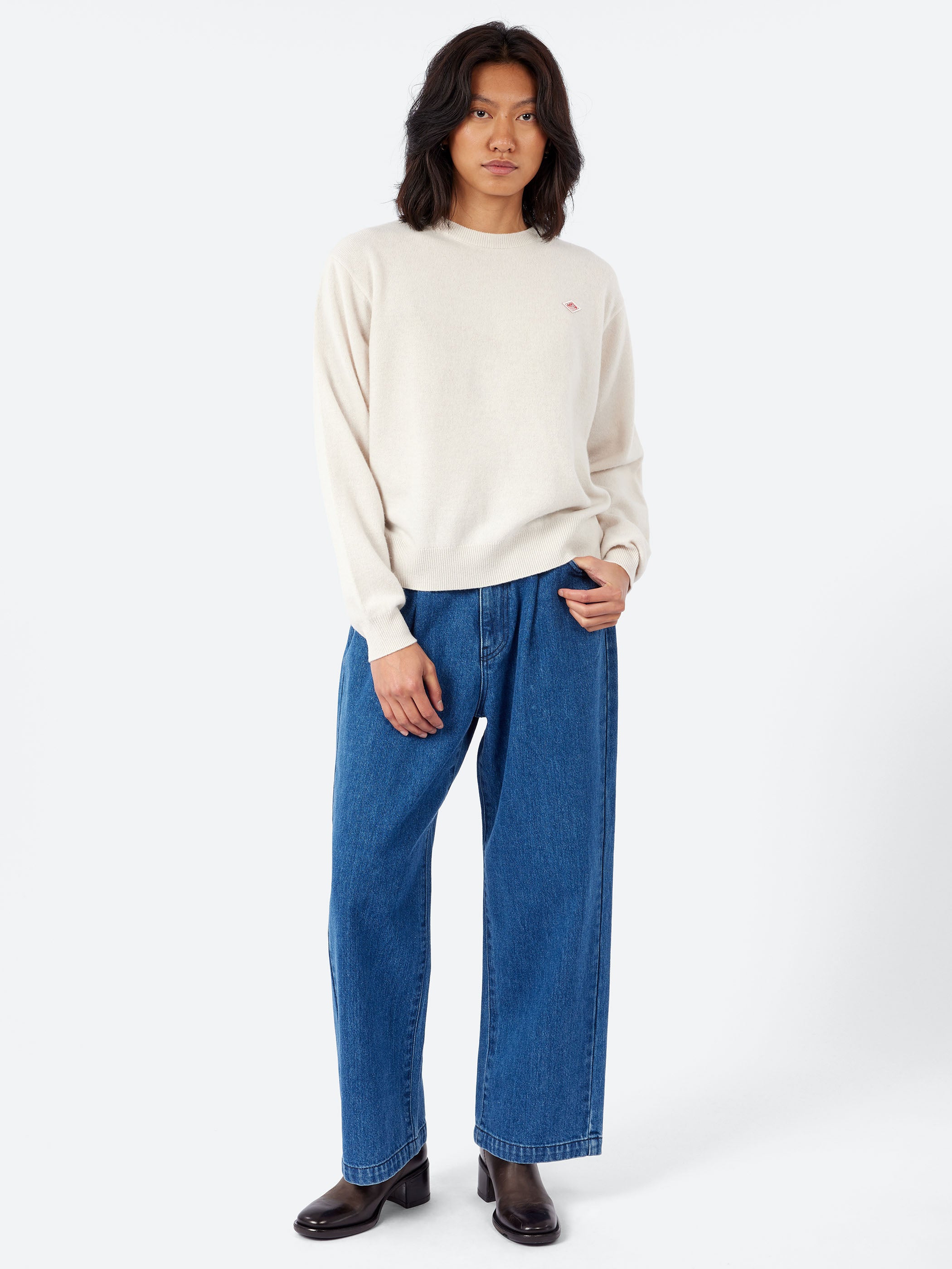 Women's Lambswool Crew Neck Knit Pullover