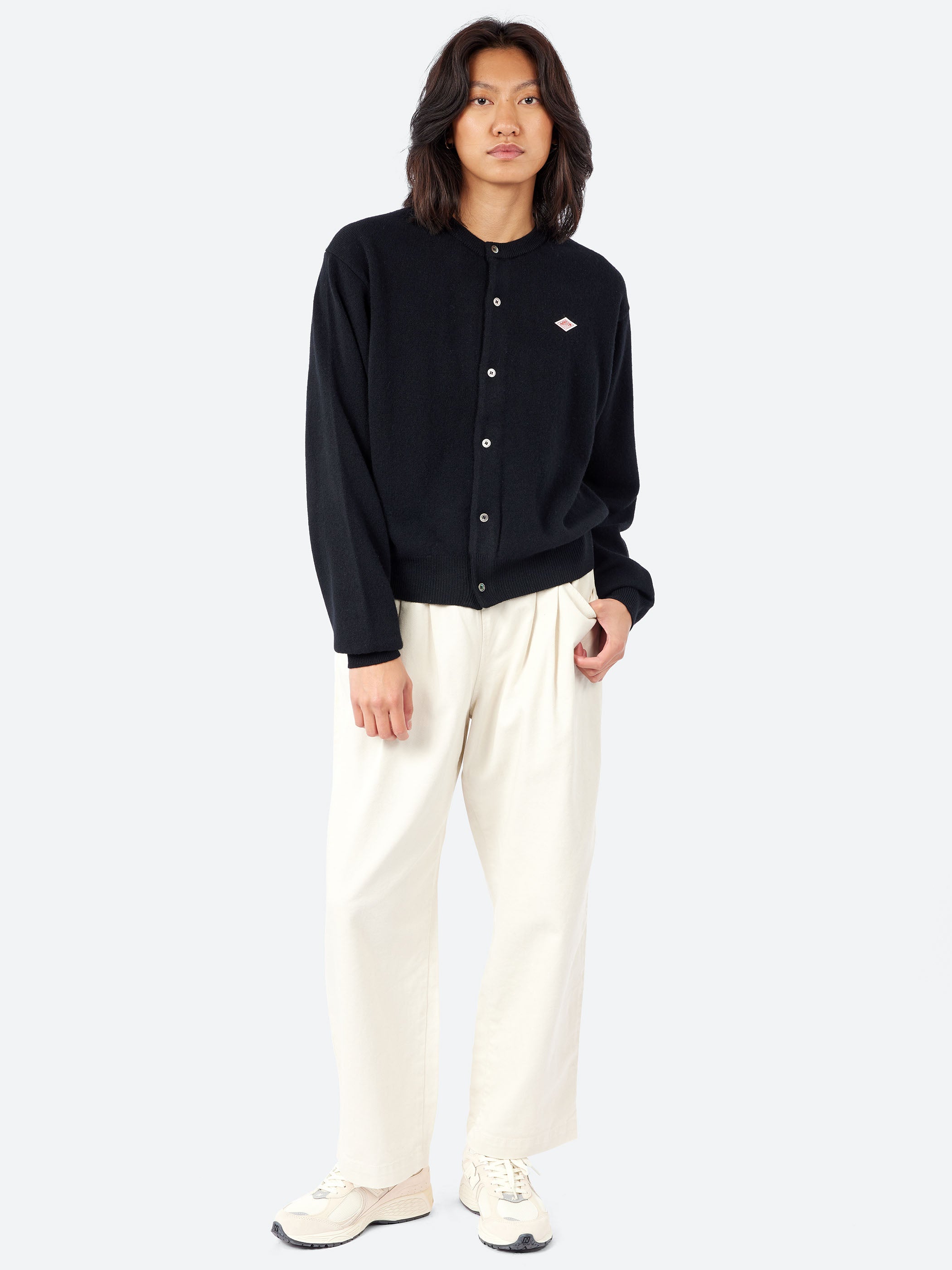 Women's Lambswool Crew Neck Cardigan