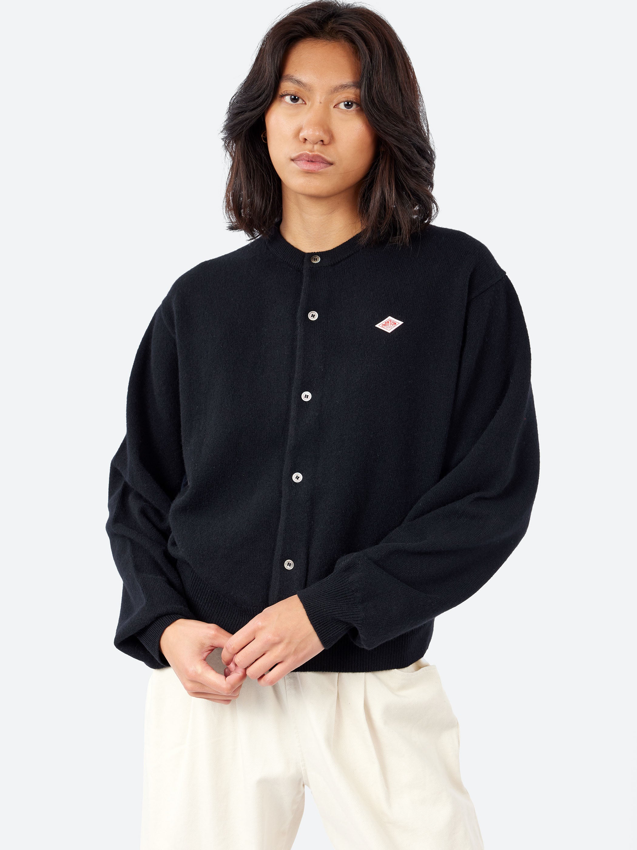 Women's Lambswool Crew Neck Cardigan