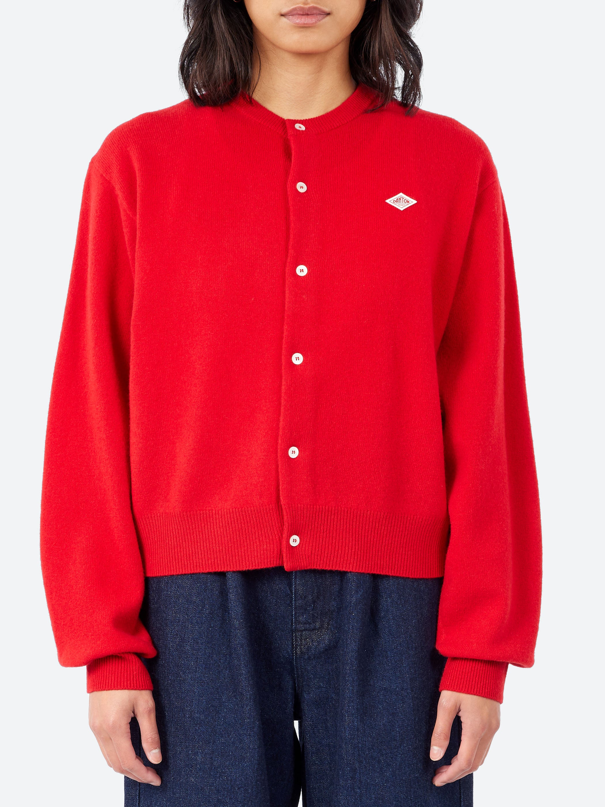 Women's Lambswool Crew Neck Cardigan