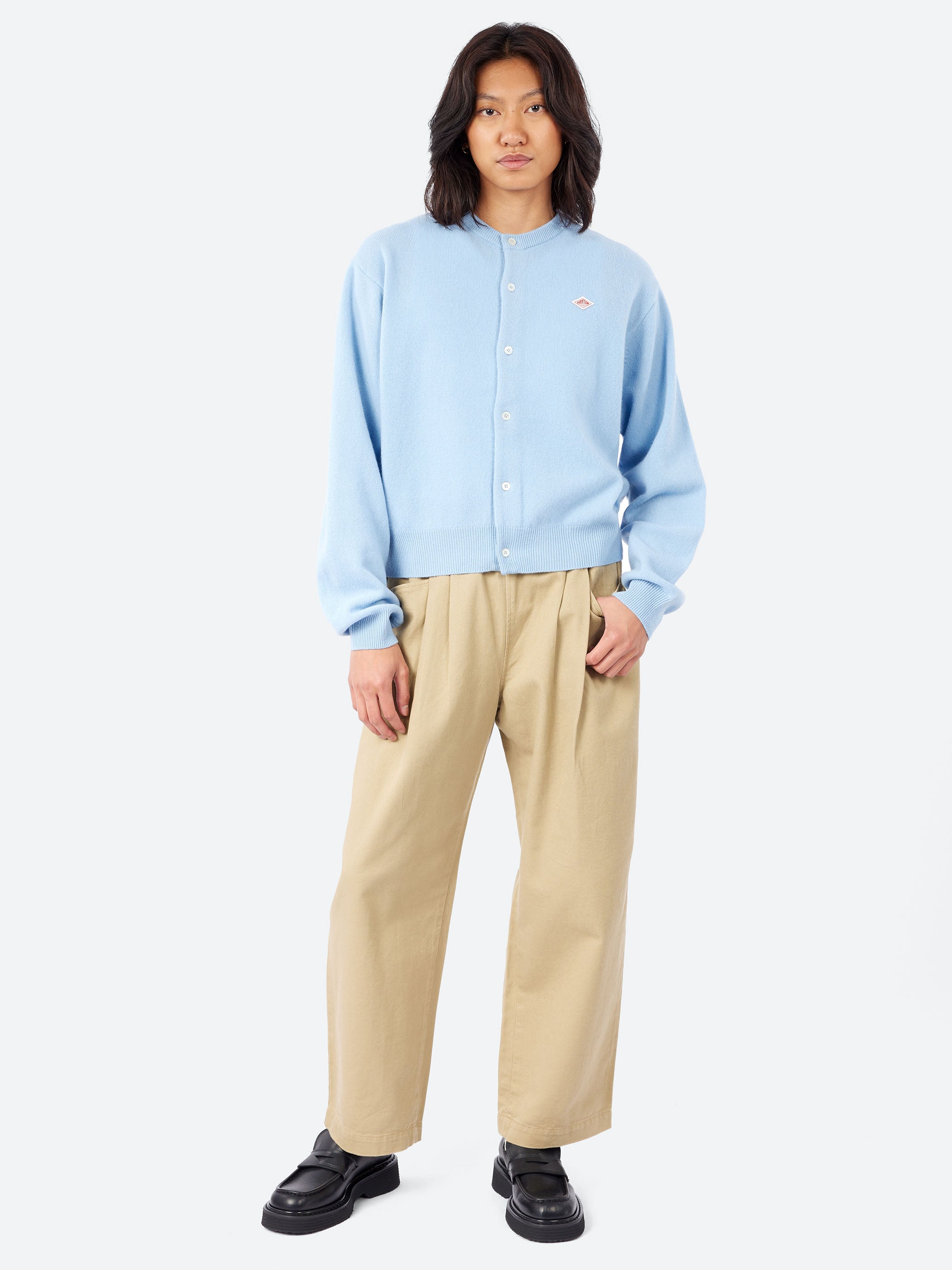 Women's Lambswool Crew Neck Cardigan