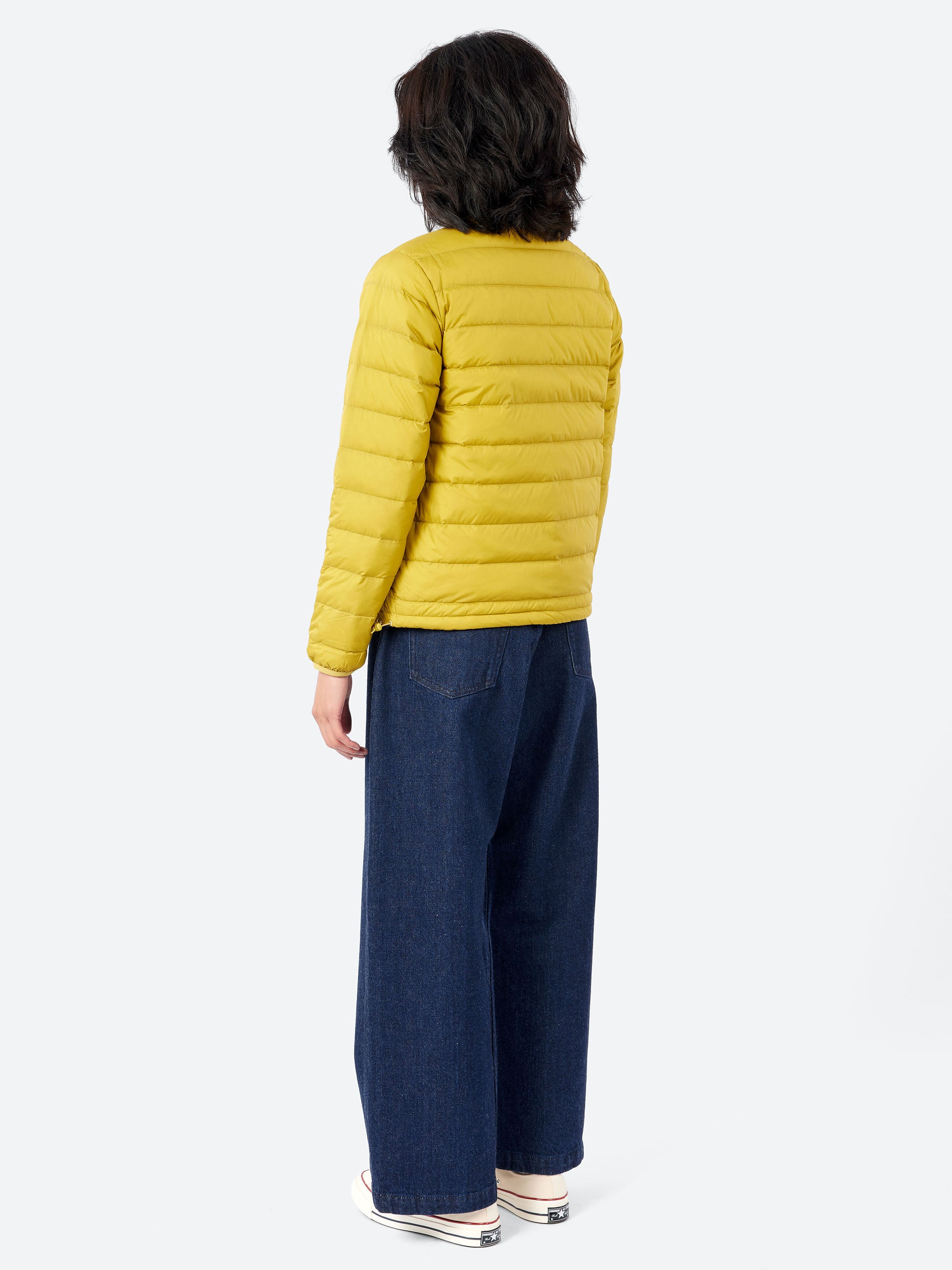 Danton - Women's Inner Down Crewneck Jacket in Mustard – gravitypope