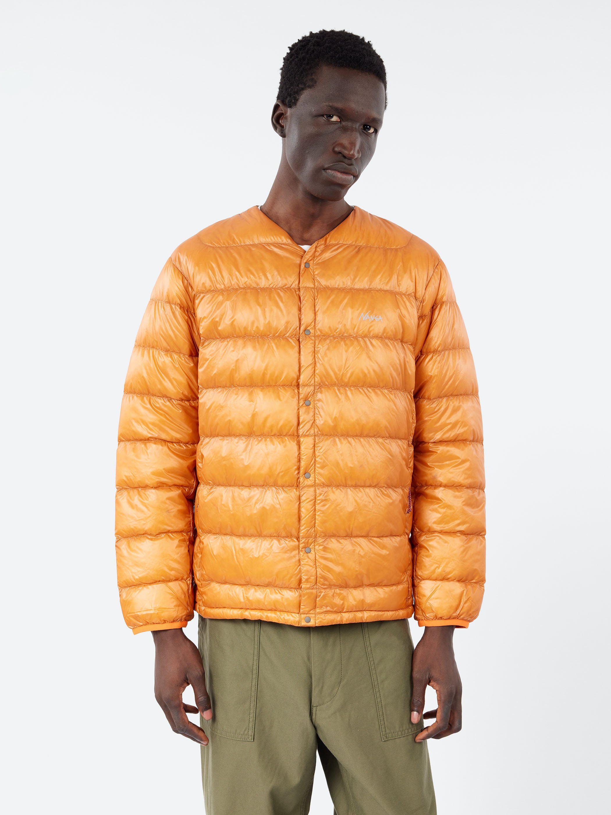 NANGA - 7 Days Inner Down Cardigan in Orange – gravitypope