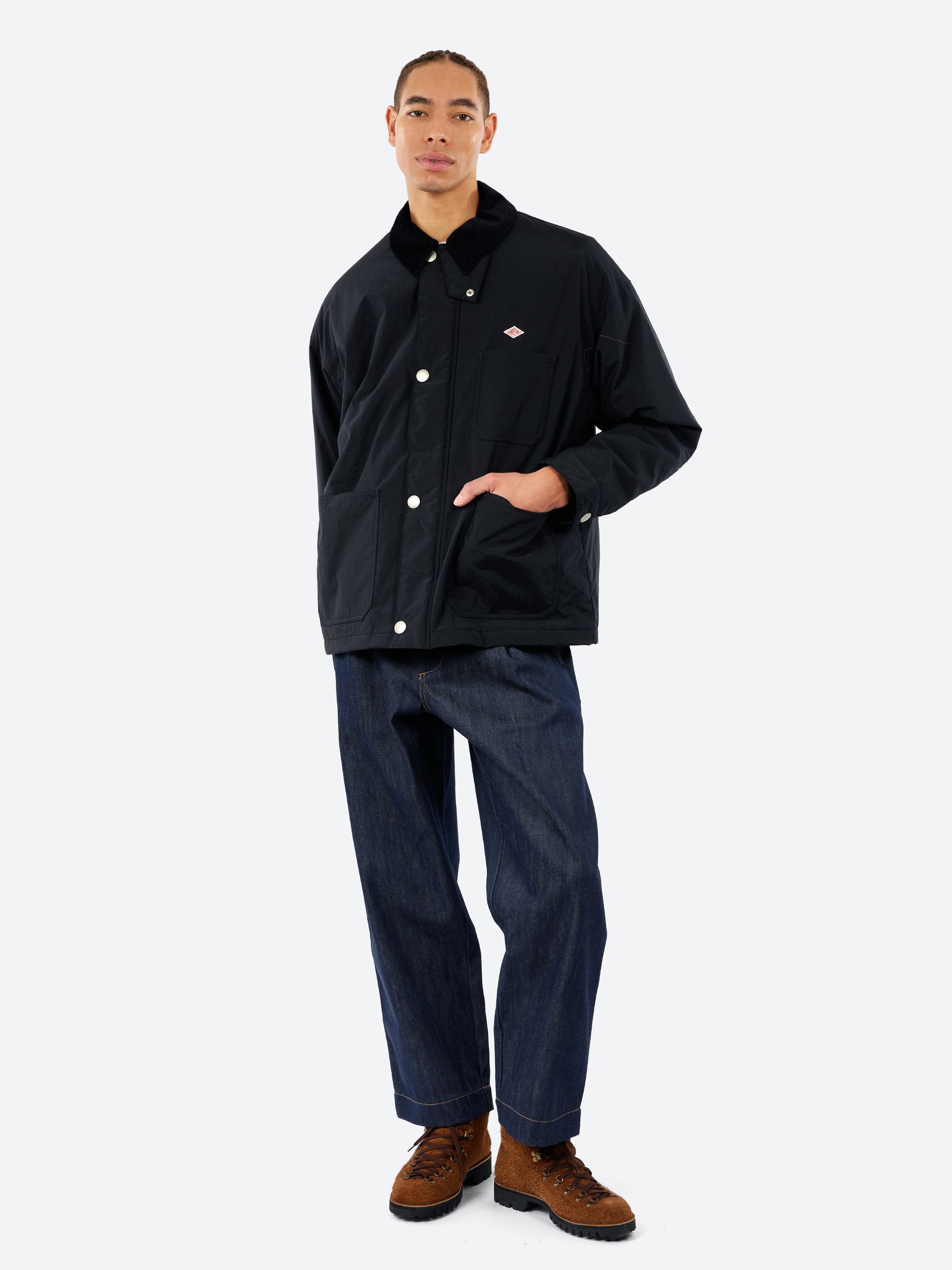 Danton - Nylon Taffeta Work Jacket in Black – gravitypope