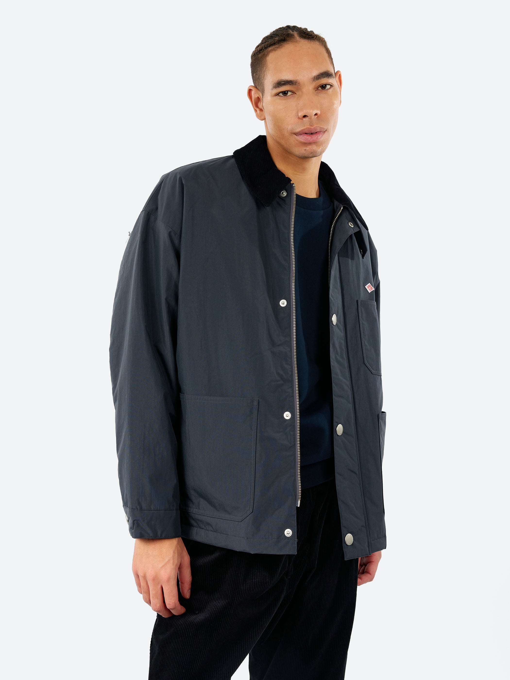 Danton - Nylon Taffeta Work Jacket in Charcoal – gravitypope