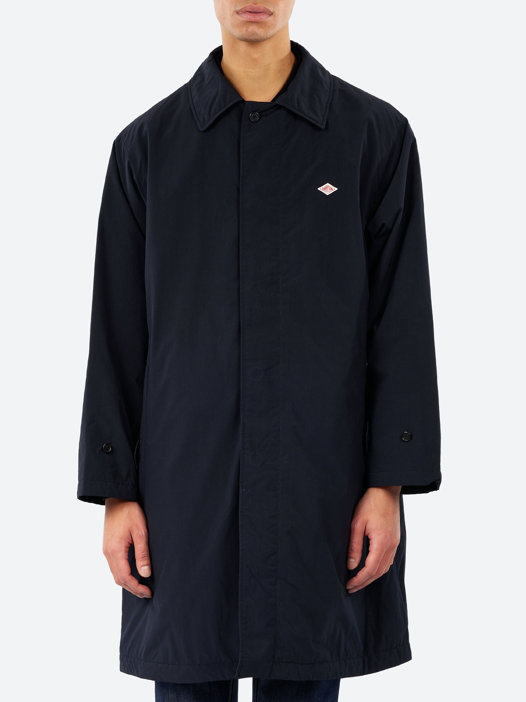 Danton - Wool Like Insulation Balmacaan Coat in Navy – gravitypope