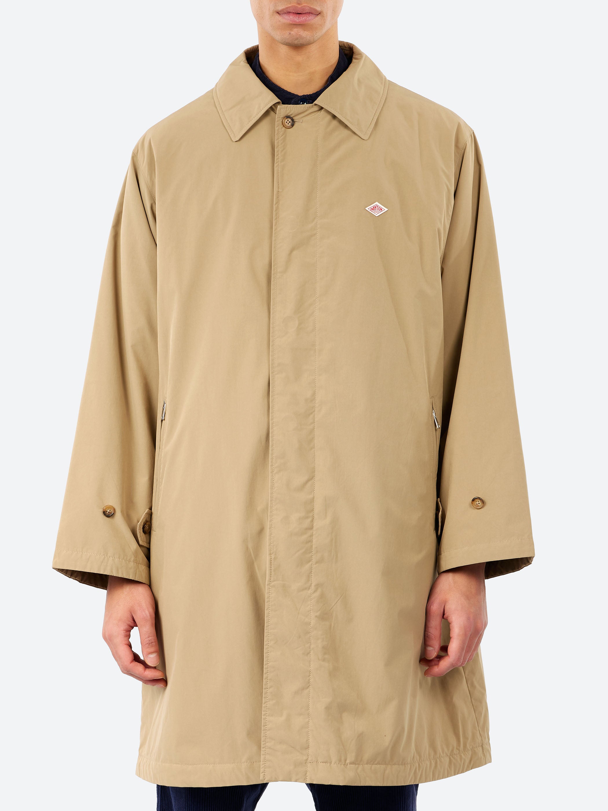 Danton - Wool Like Insulation Balmacaan Coat in Beige – gravitypope
