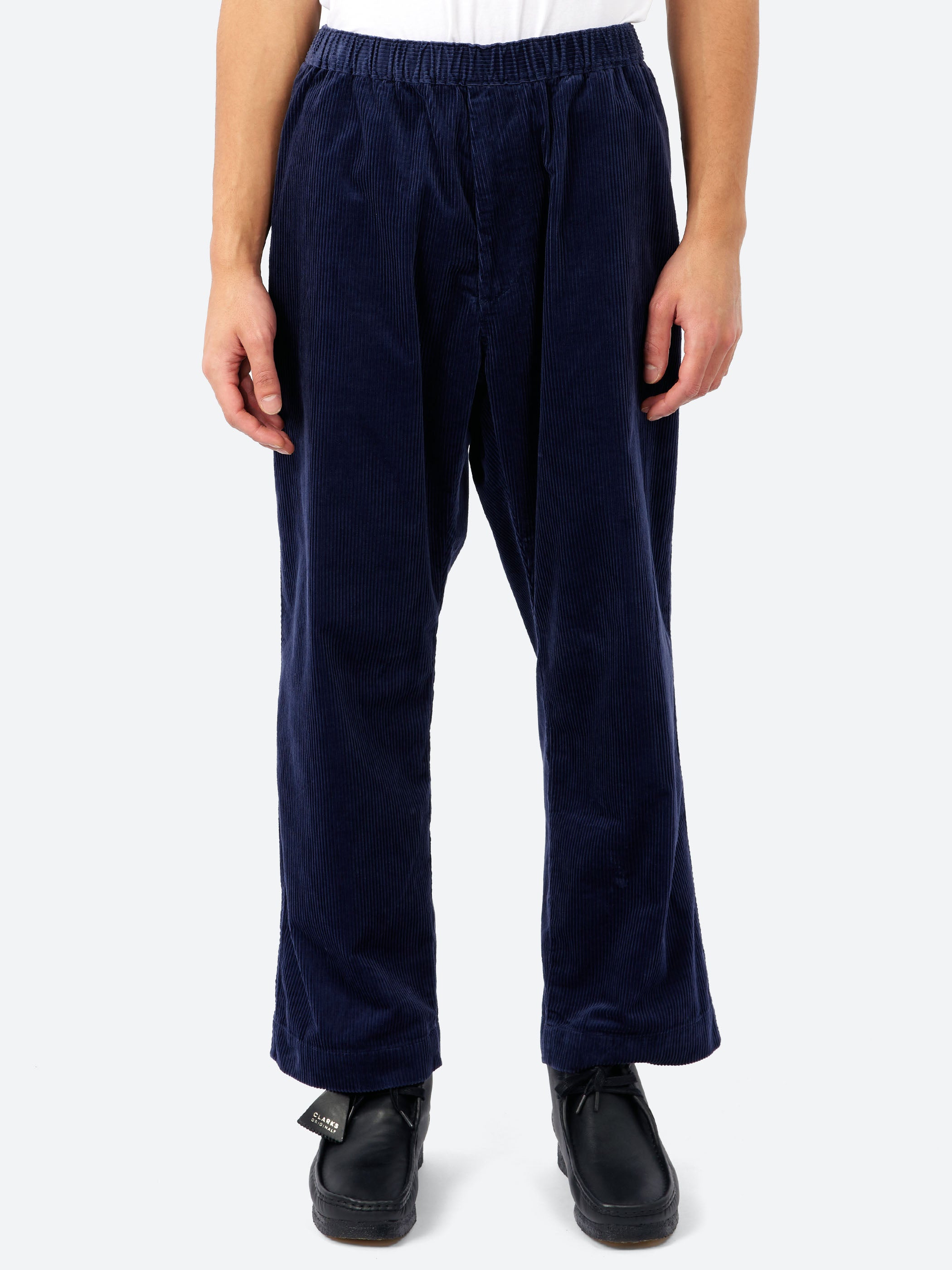 DANTON チノパン ネイビー 36 Danton - Corduroy Straight Silhouette Easy Pants in Blue – gravitypope
