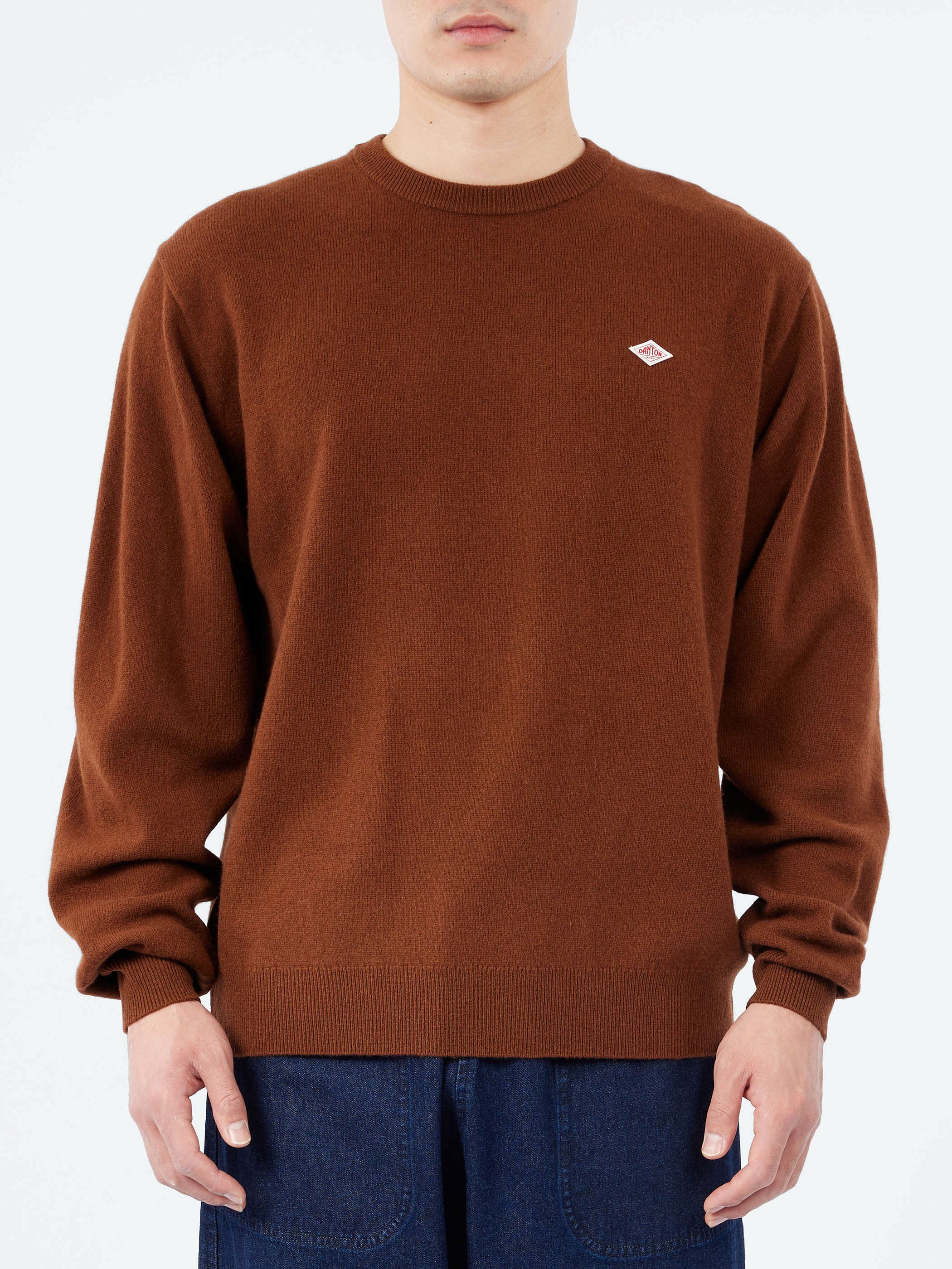Lambswool Crew Neck Knit Pullover