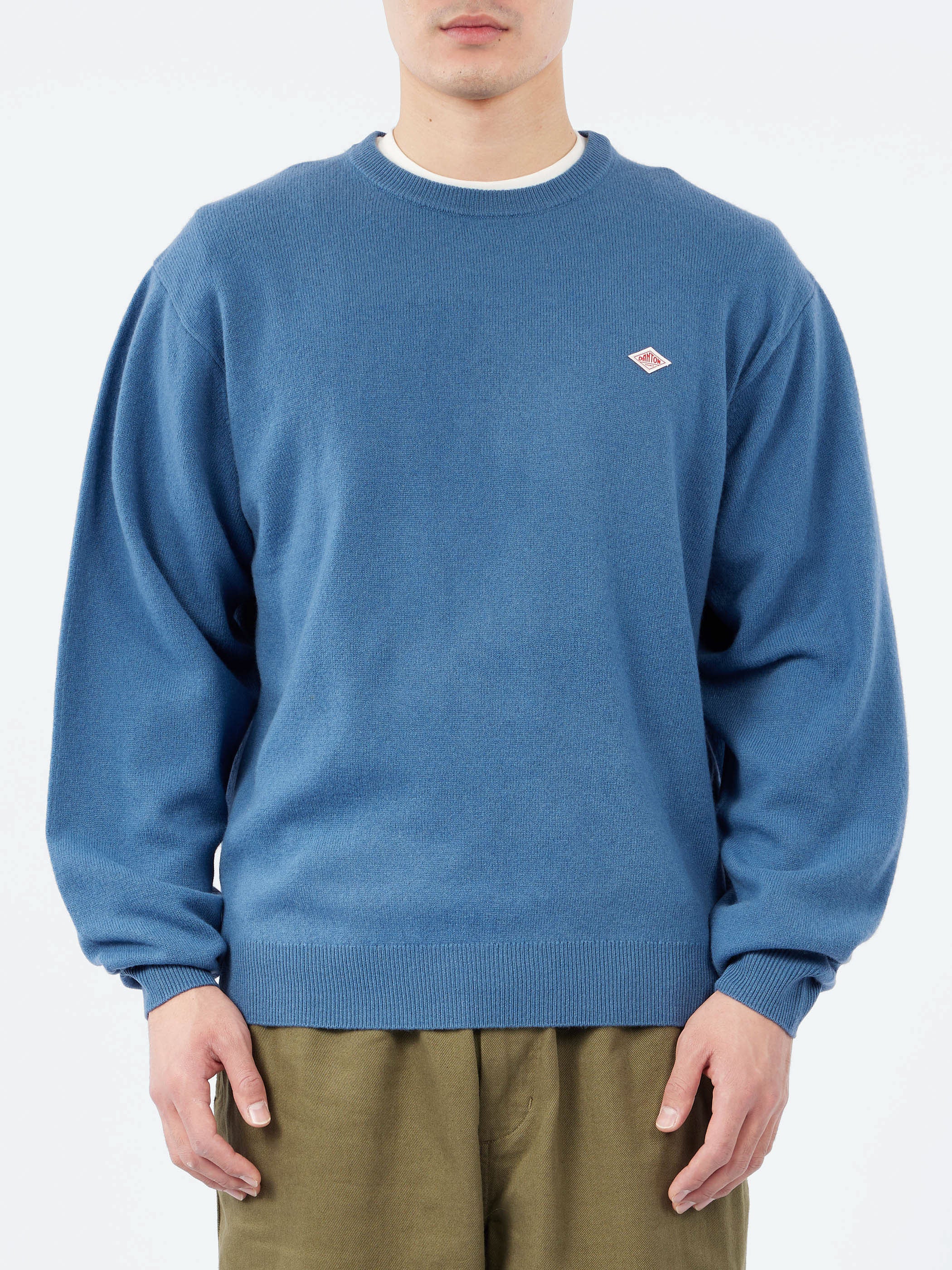 Lambswool Crew Neck Knit Pullover