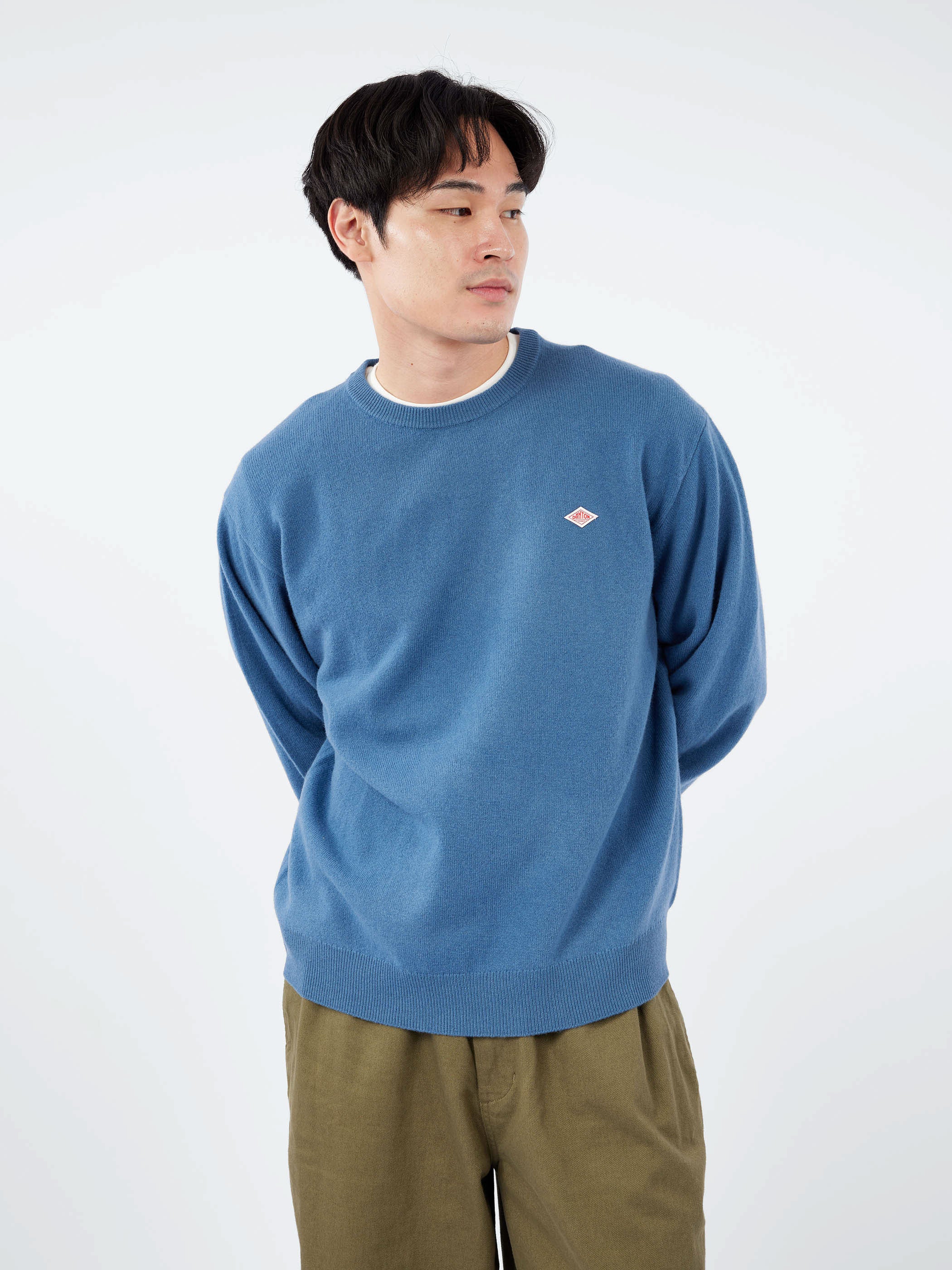Lambswool Crew Neck Knit Pullover
