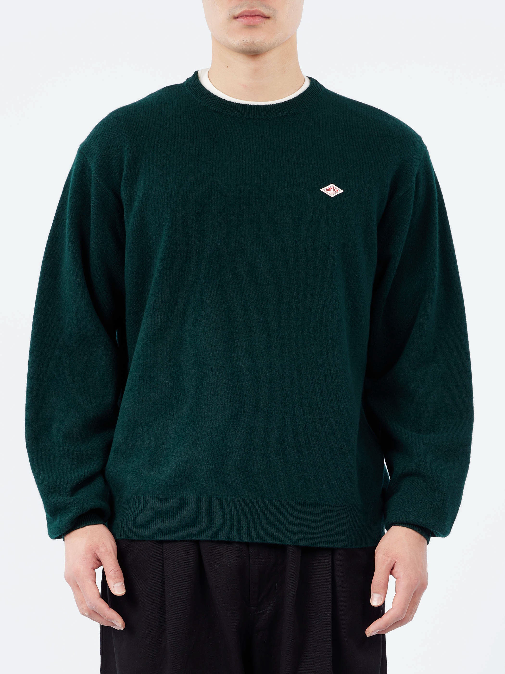 Lambswool Crew Neck Knit Pullover