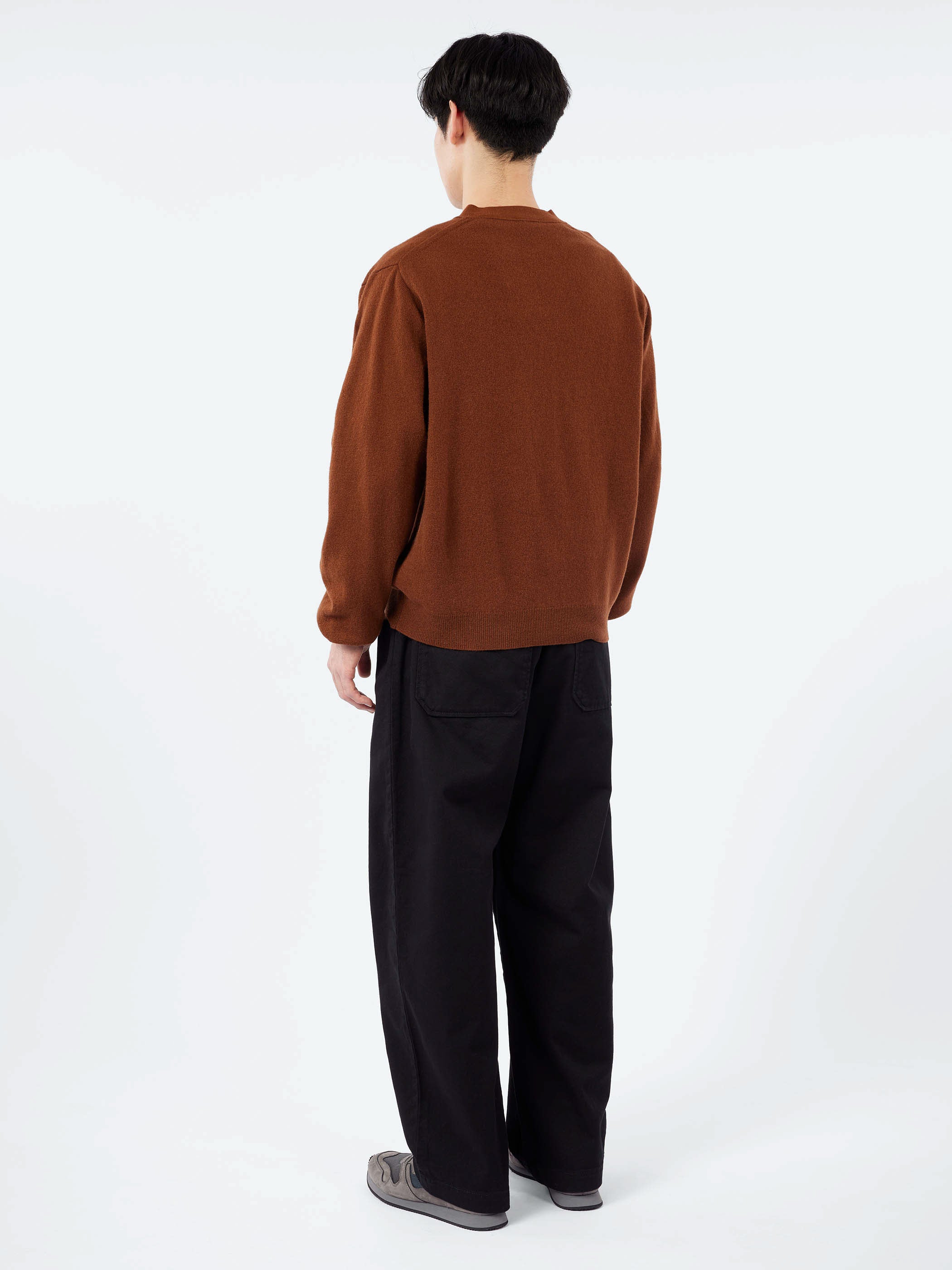Danton - Lambswool V-Neck Cardigan in Chocolate – gravitypope