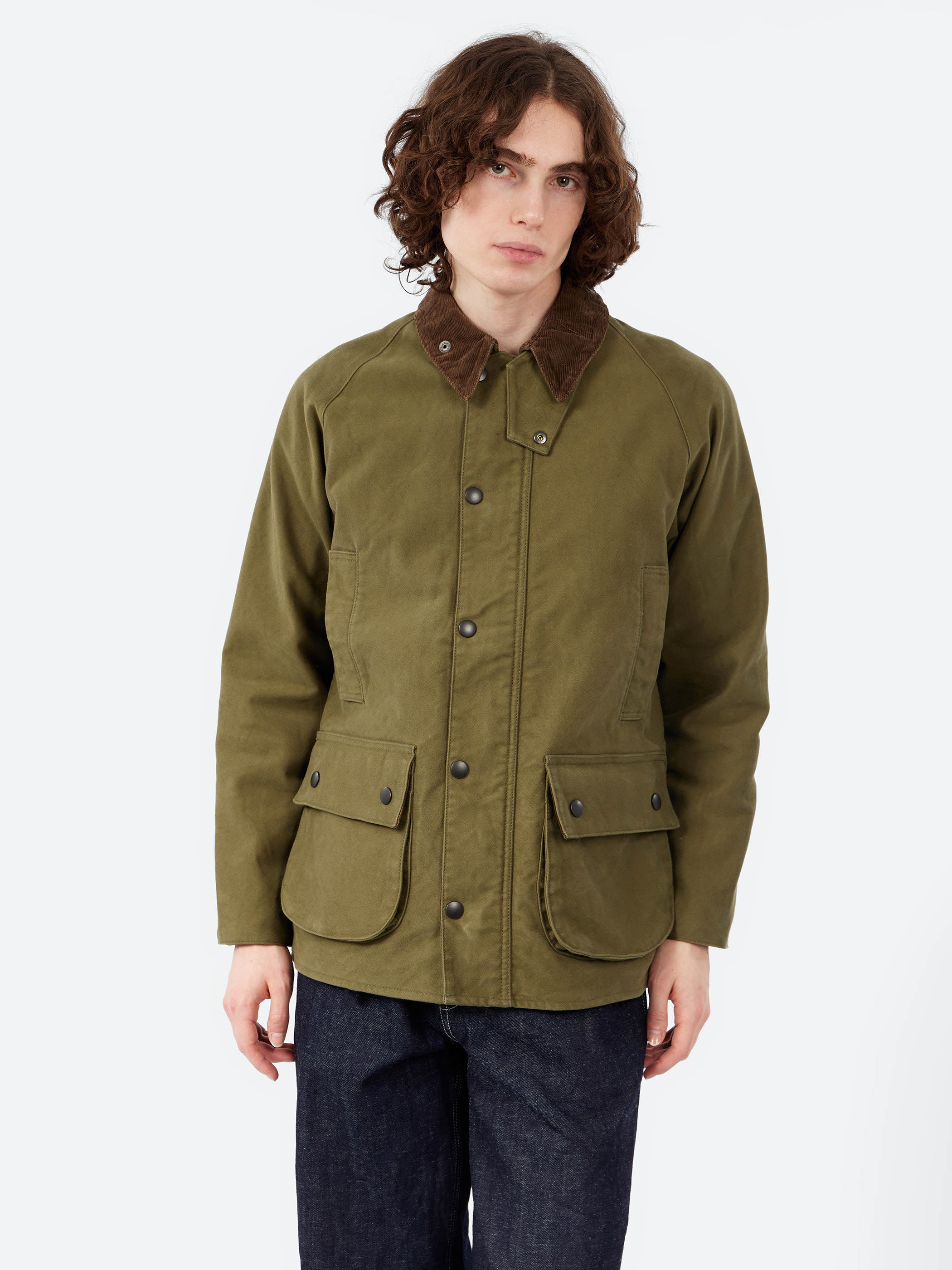 F.O.B. FACTORY - Moleskin Riding Jacket in Olive – gravitypope