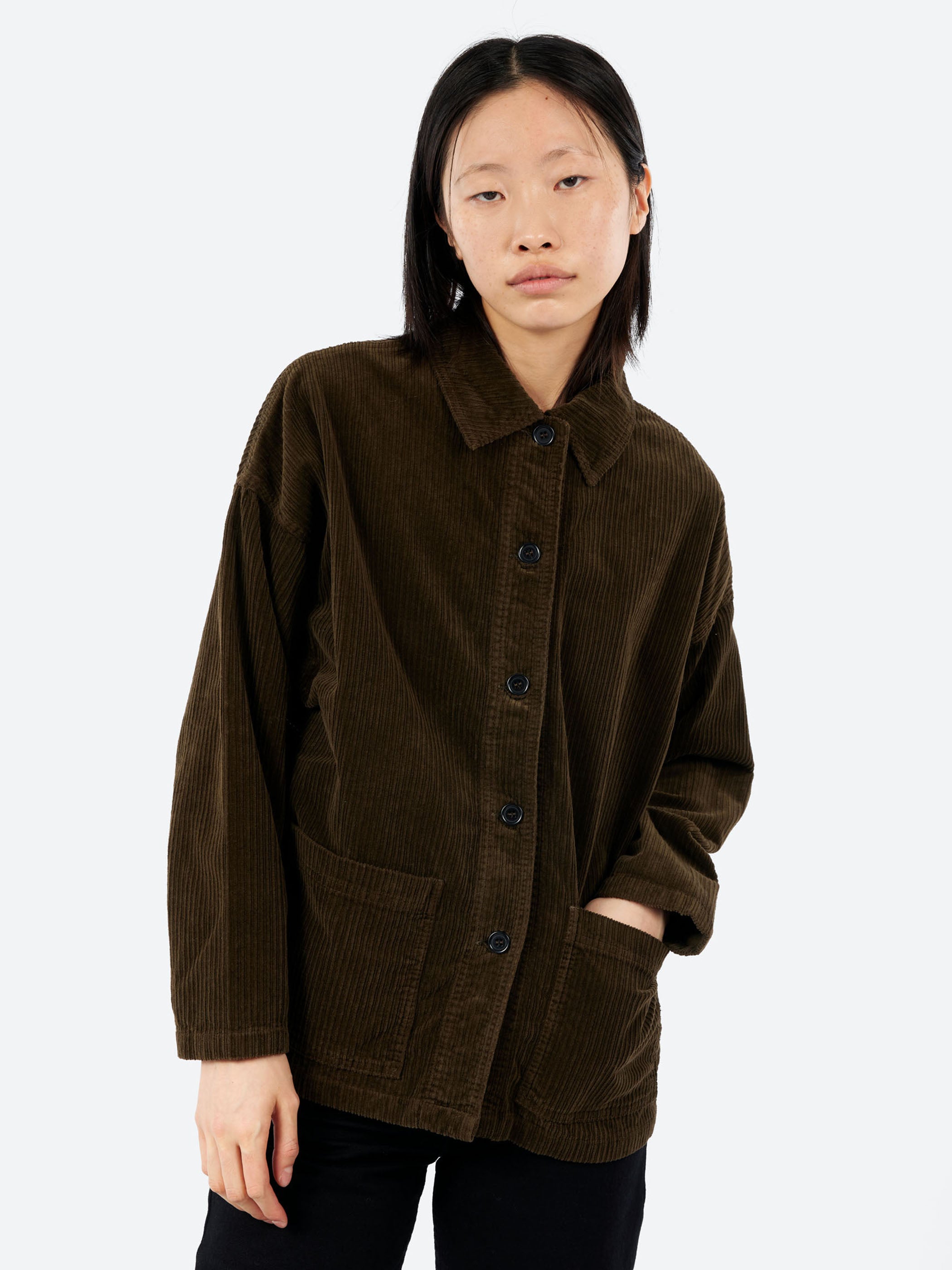 VETRA - 6L Oversize Work Jacket in Beaver (Brown) – gravitypope