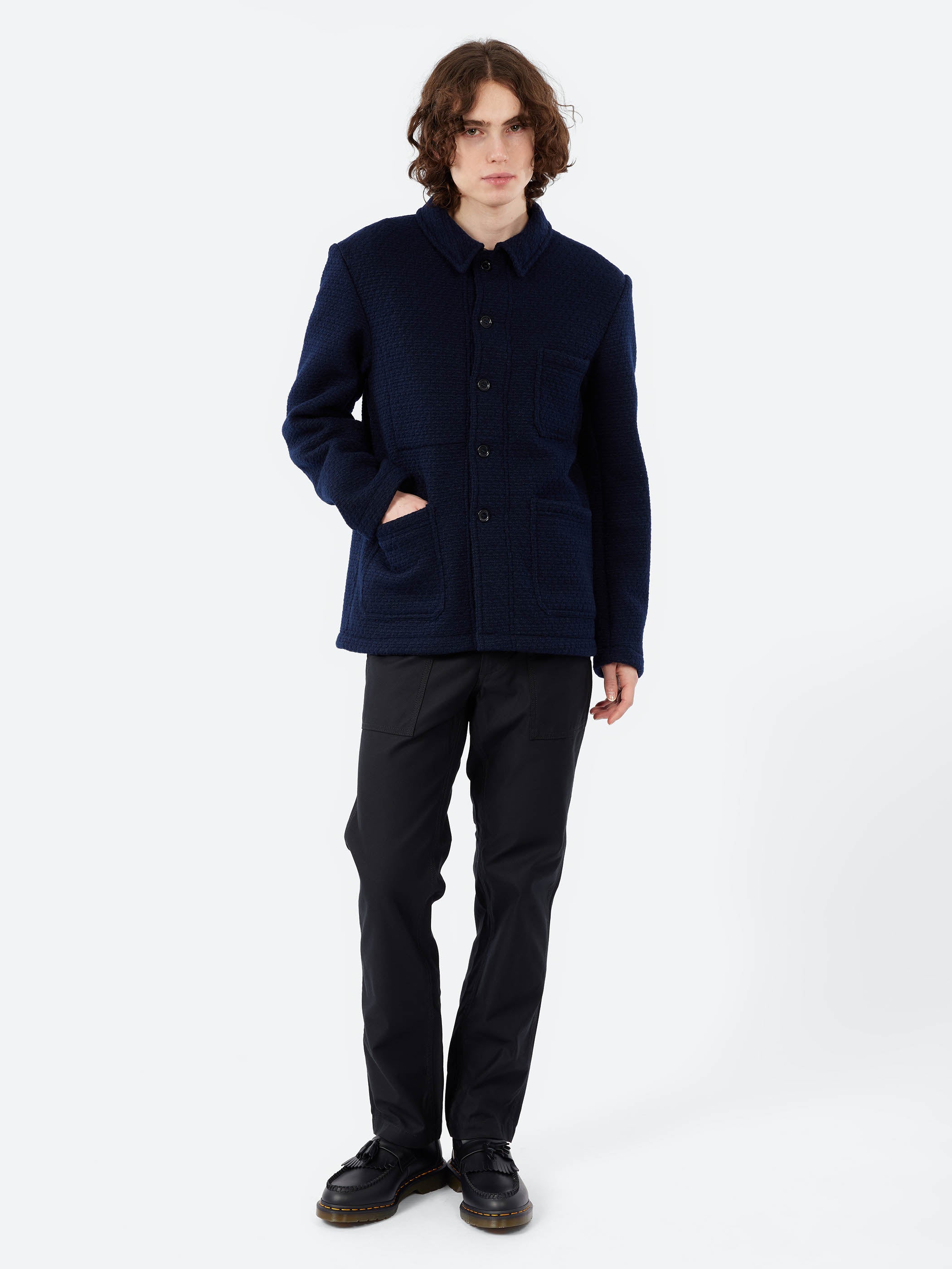 【VETRA】WOOL FRENCH WORK JACKET Vetra - No. 4 Workwear Jacket in Anthracite – gravitypope
