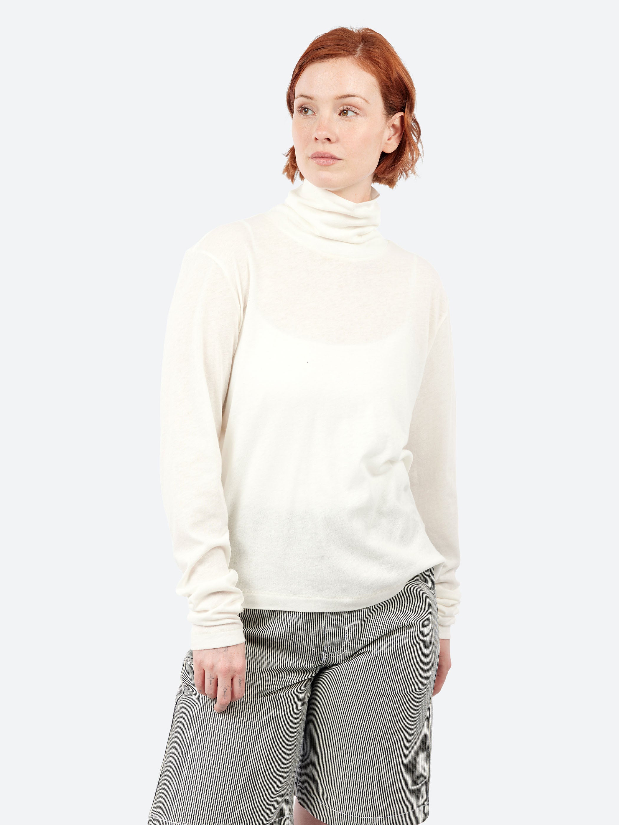 Premium Cotton and Cashmere Turtleneck