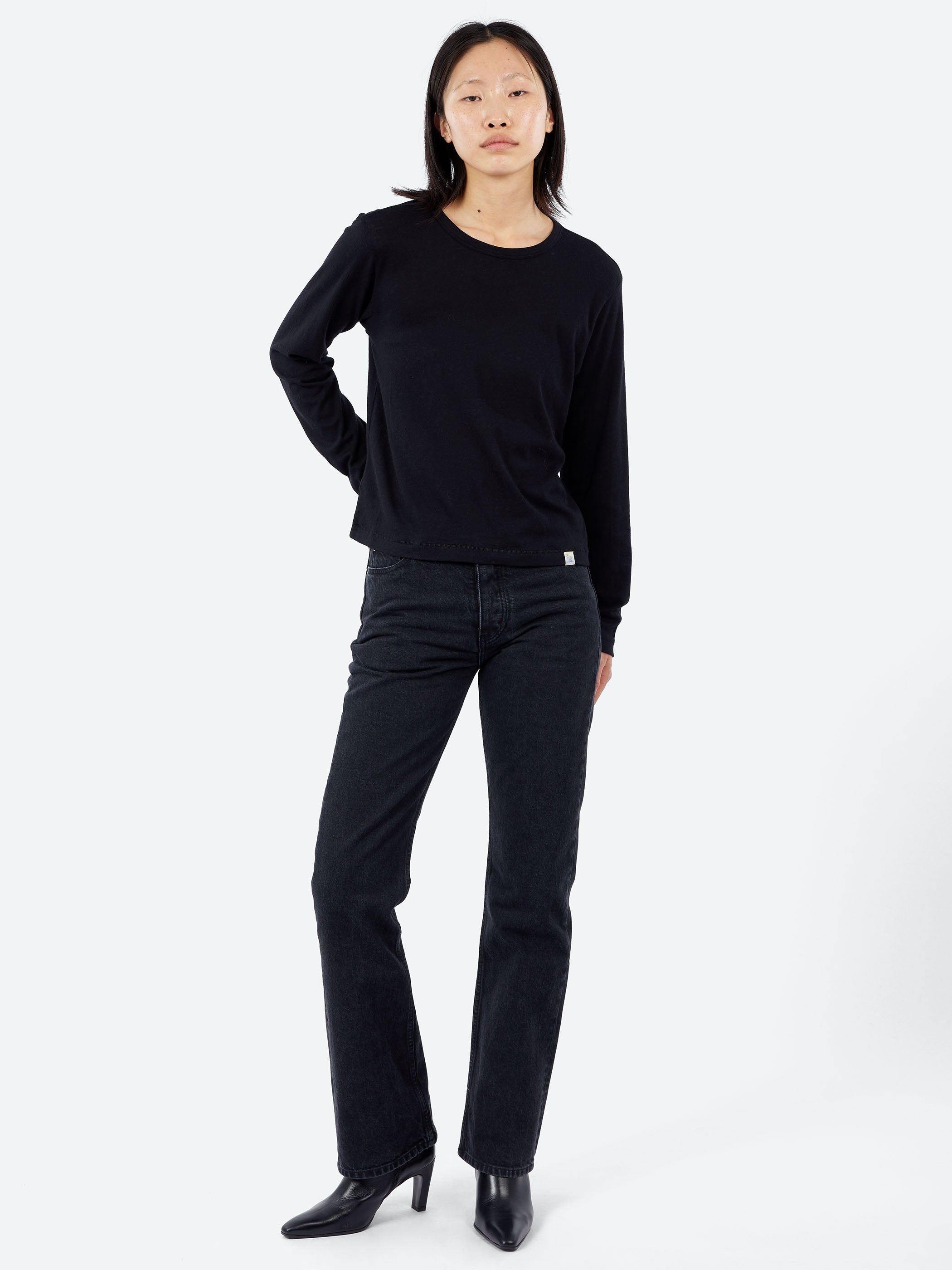 Premium Cotton-Cashmere Women's Longsleeve
