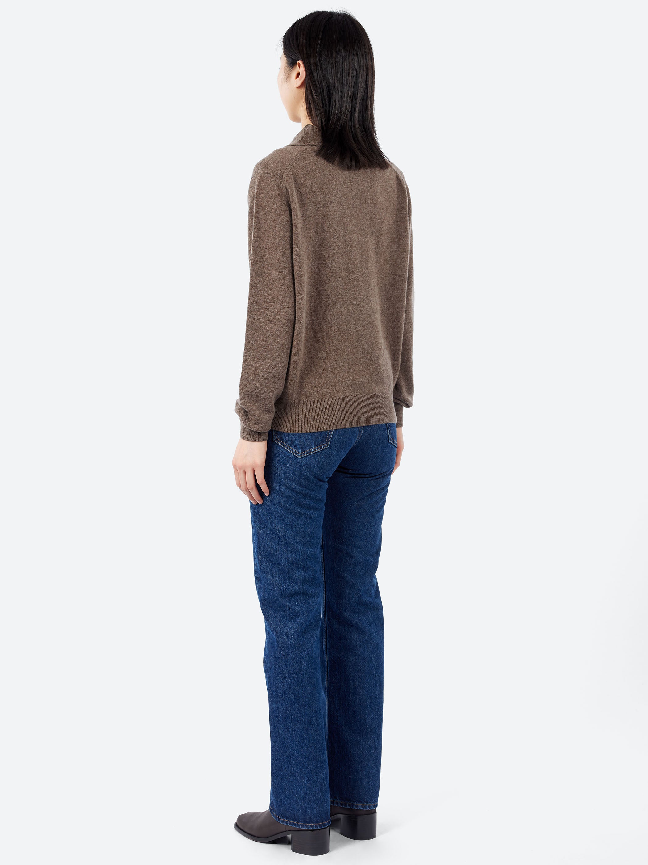 Merino Wool-Cashmere-Silk V-Neck Sweater