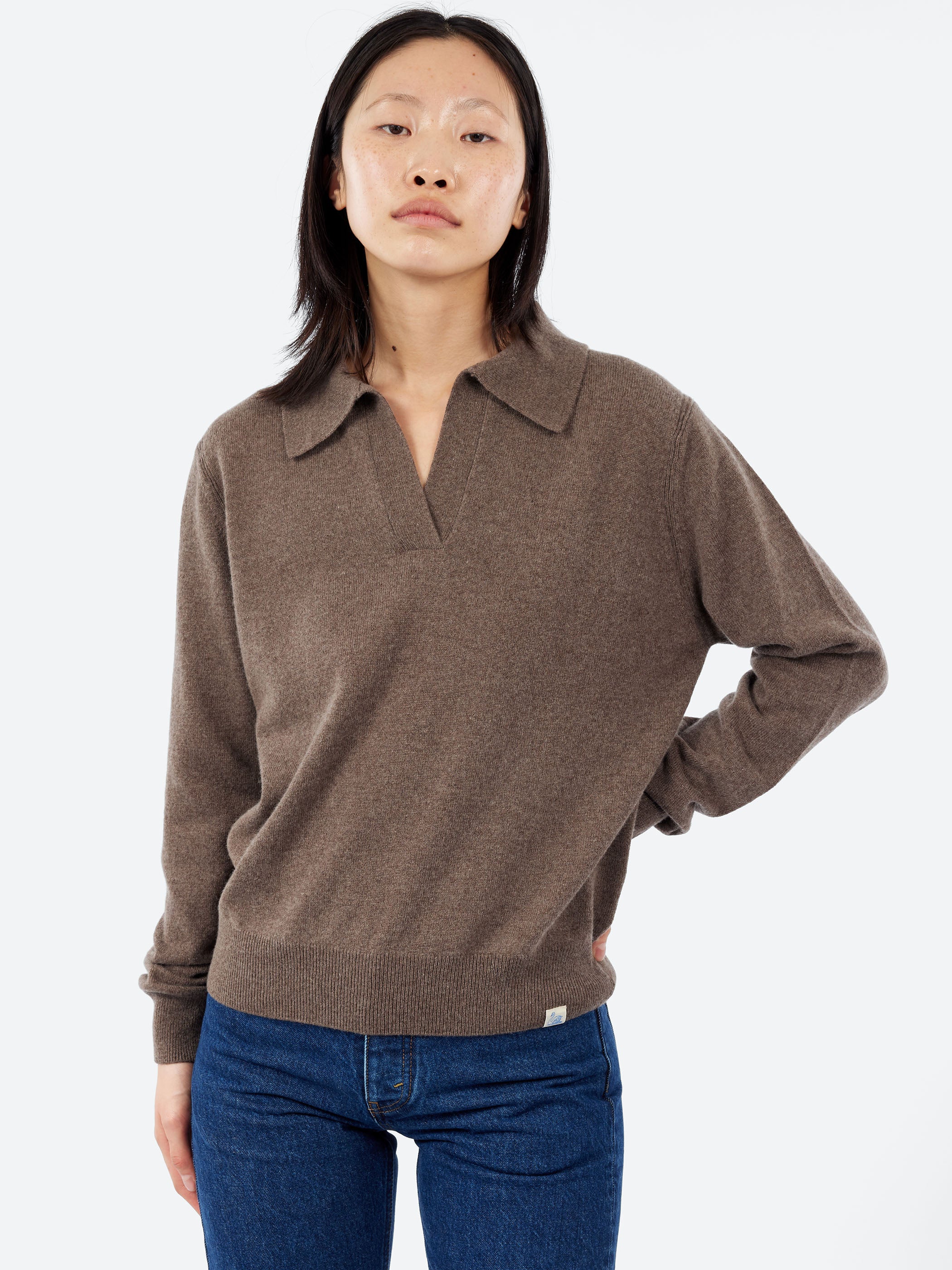 Merino Wool-Cashmere-Silk V-Neck Sweater