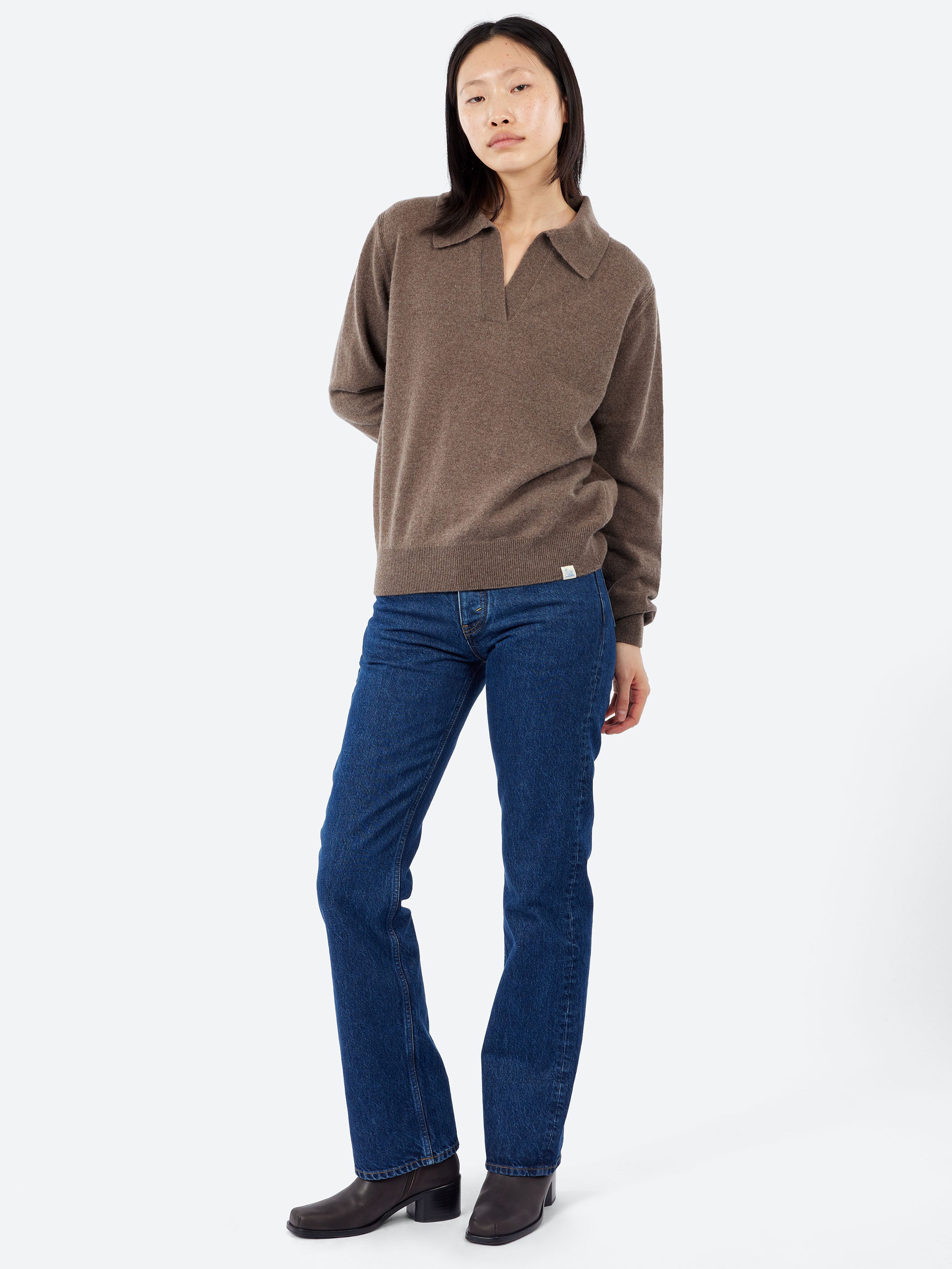 Merino Wool-Cashmere-Silk V-Neck Sweater