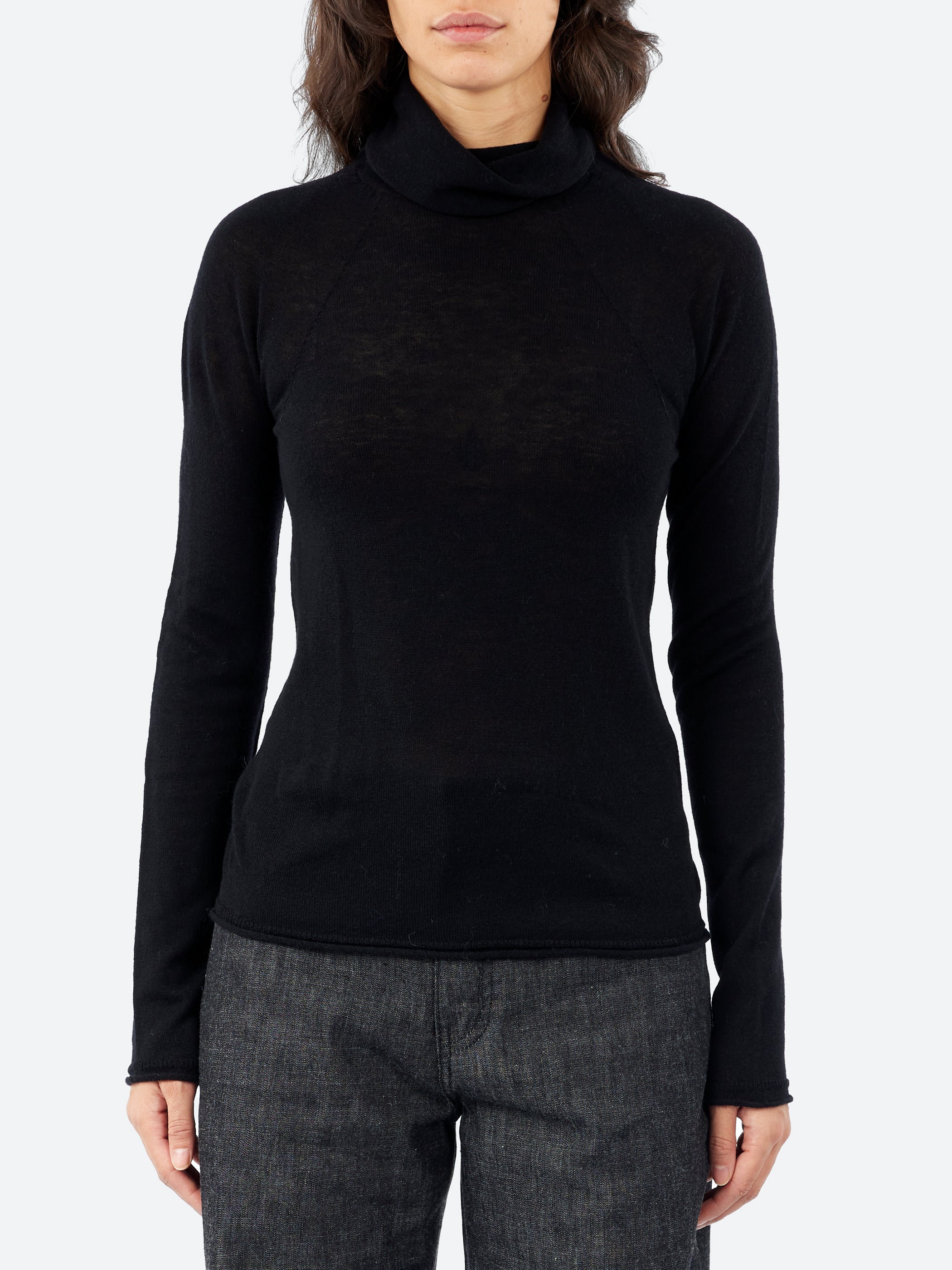 Wool and Cashmere Turtleneck Sweater