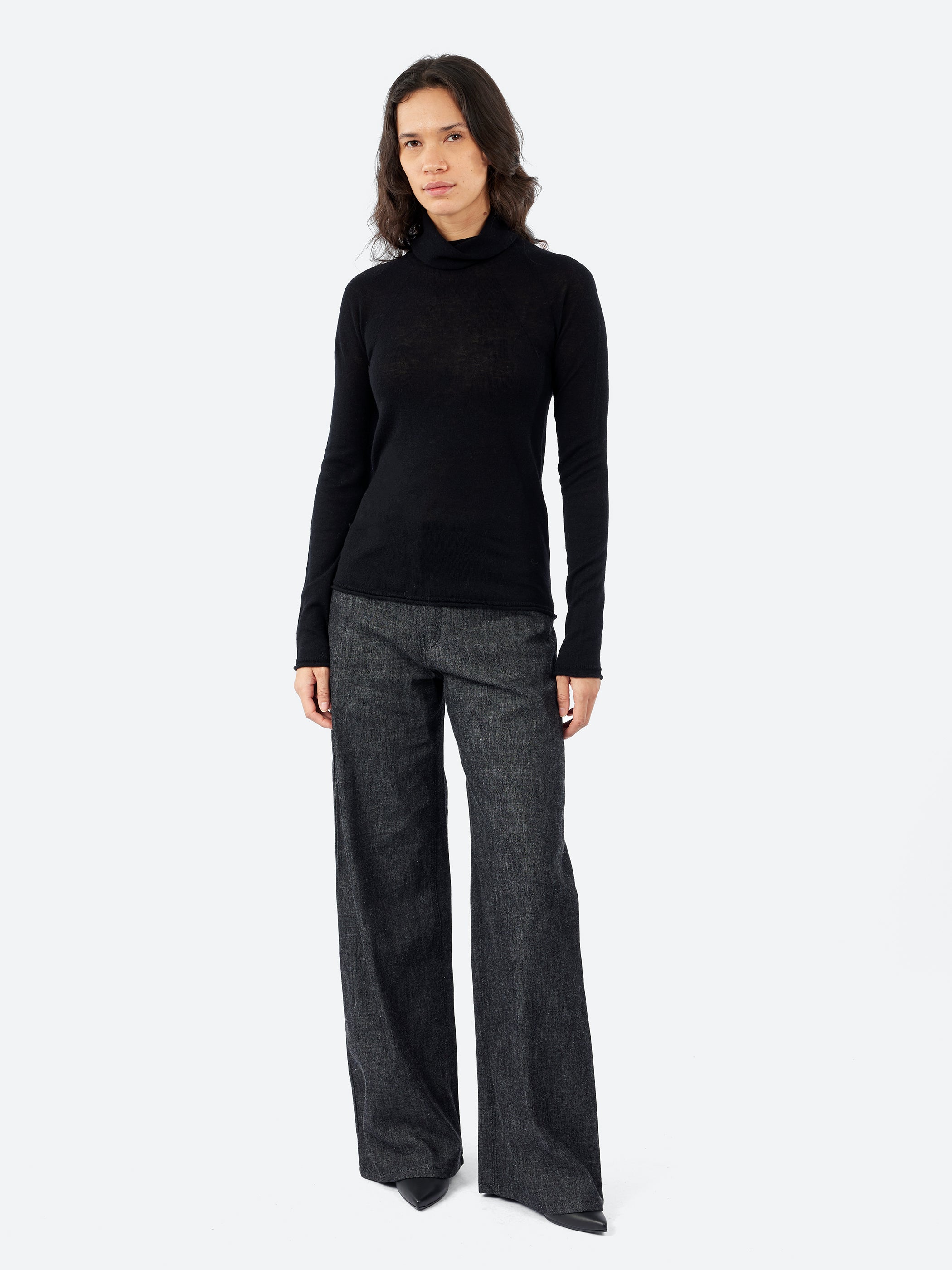 Wool and Cashmere Turtleneck Sweater