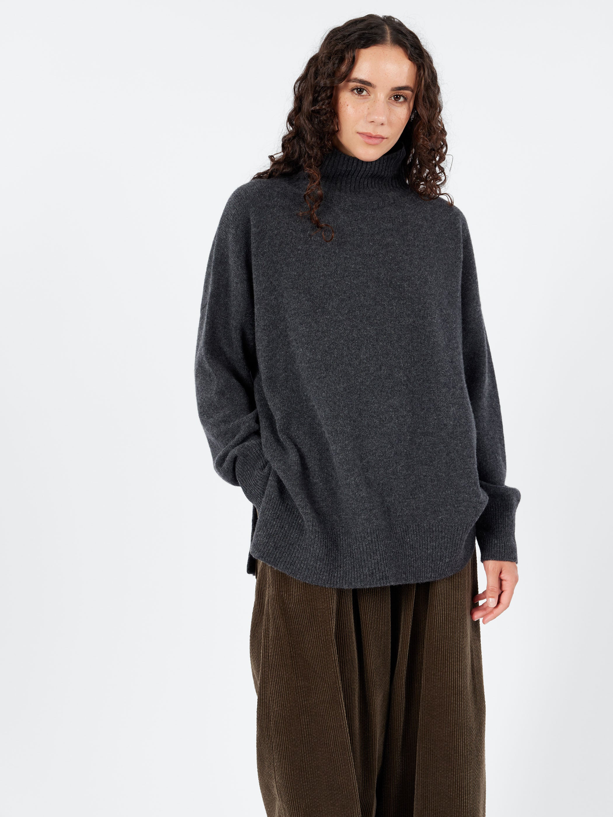 Open Sides Turtleneck