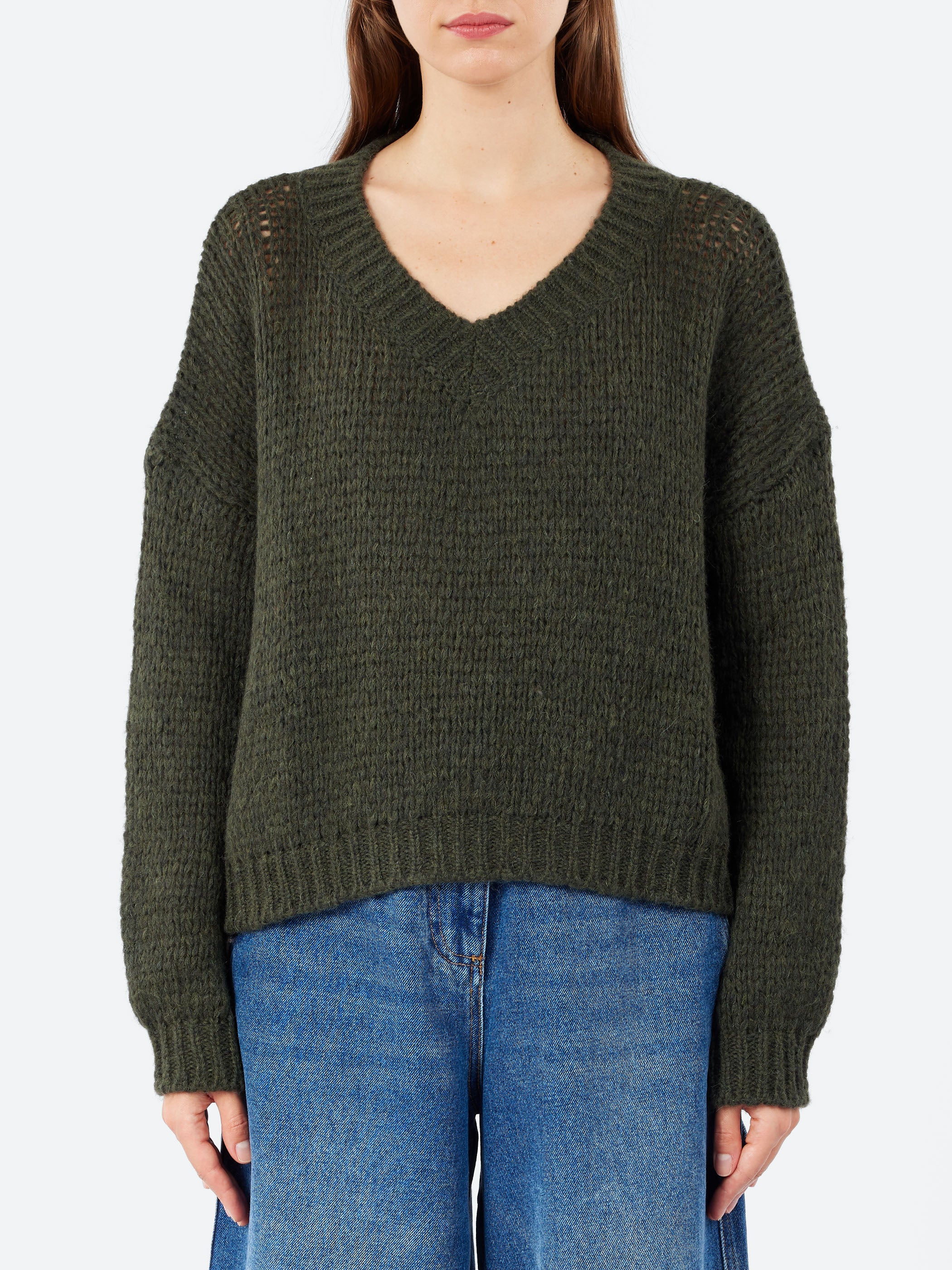 Alpaca V-Neck Sweater