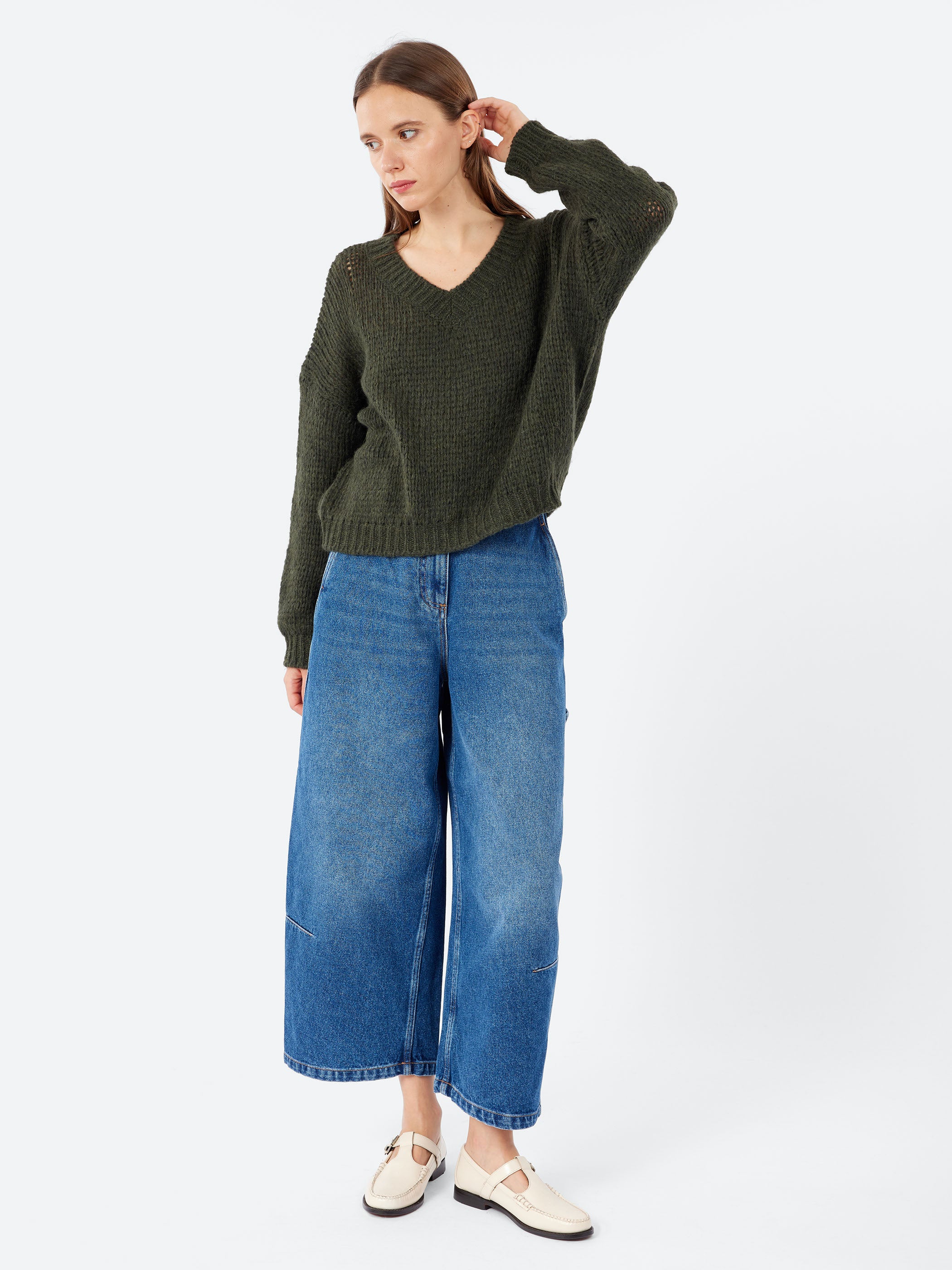 Alpaca V-Neck Sweater