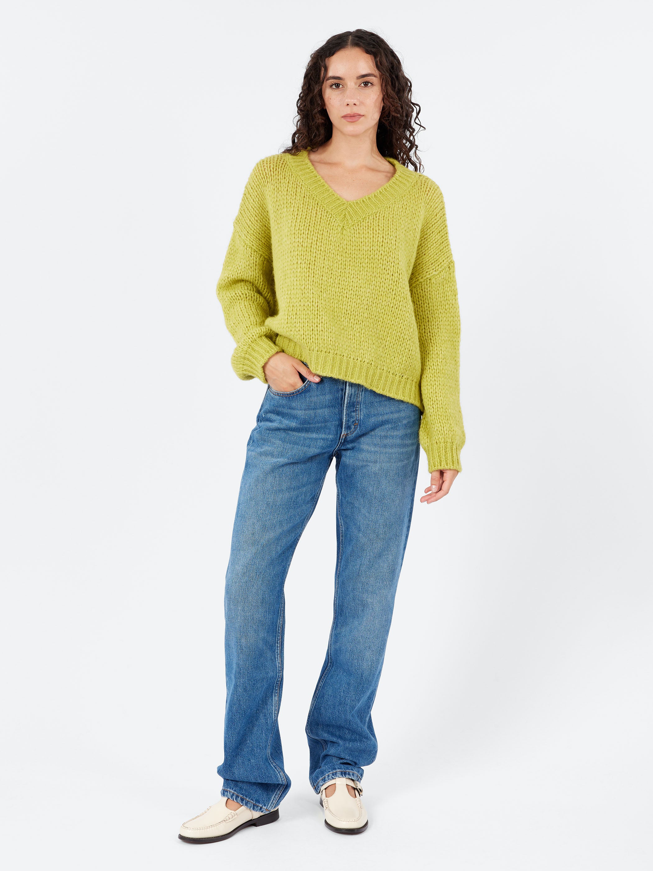 Alpaca V-Neck Sweater