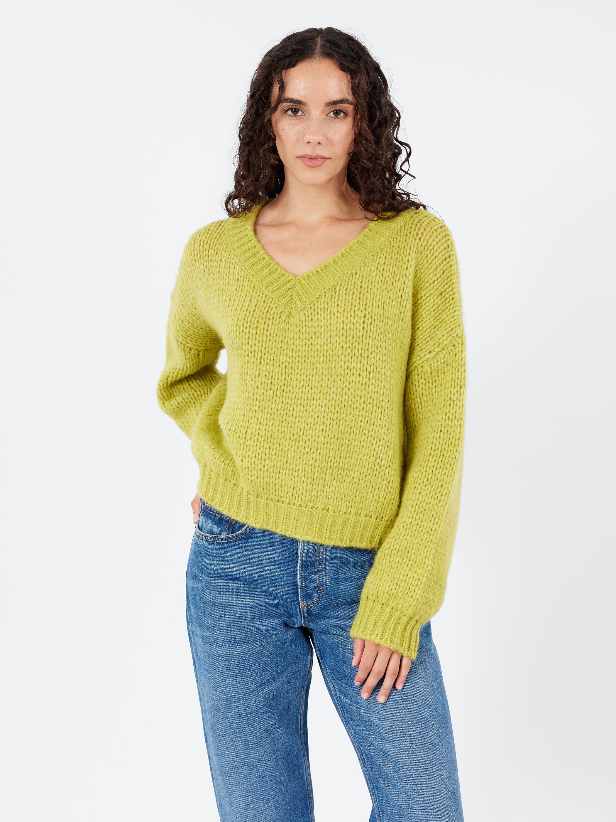 Alpaca V-Neck Sweater