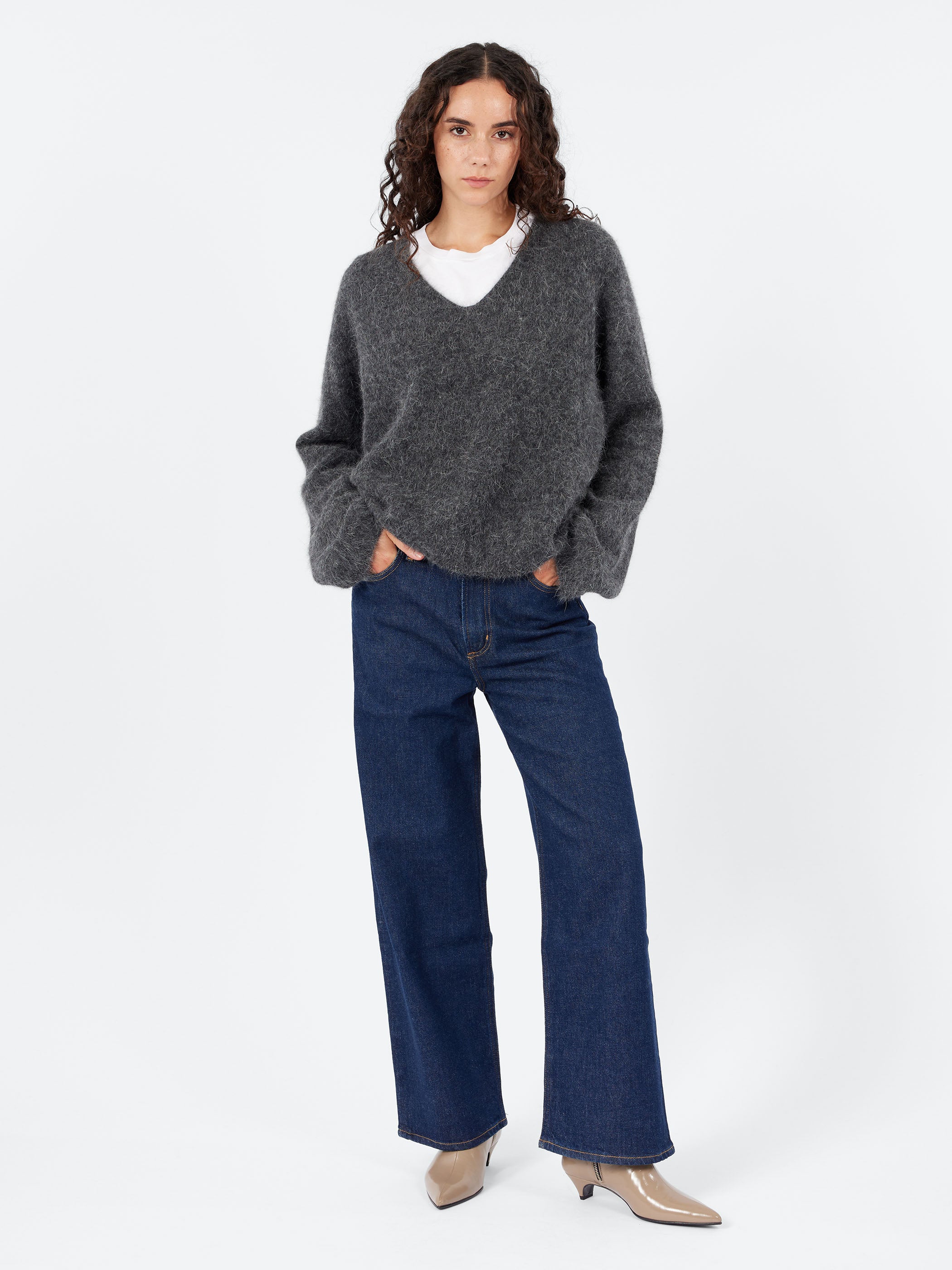 Angora Comfy V-Neck