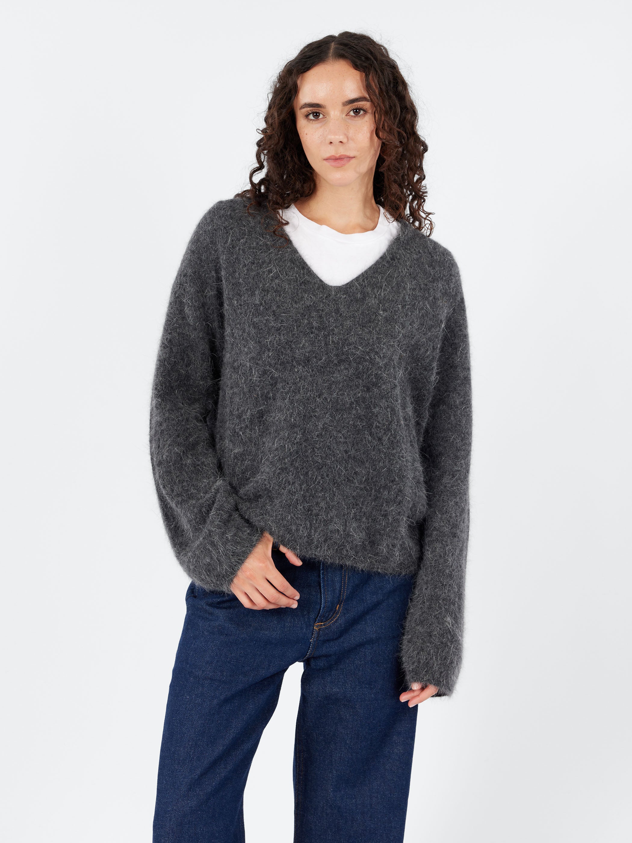 Angora Comfy V-Neck