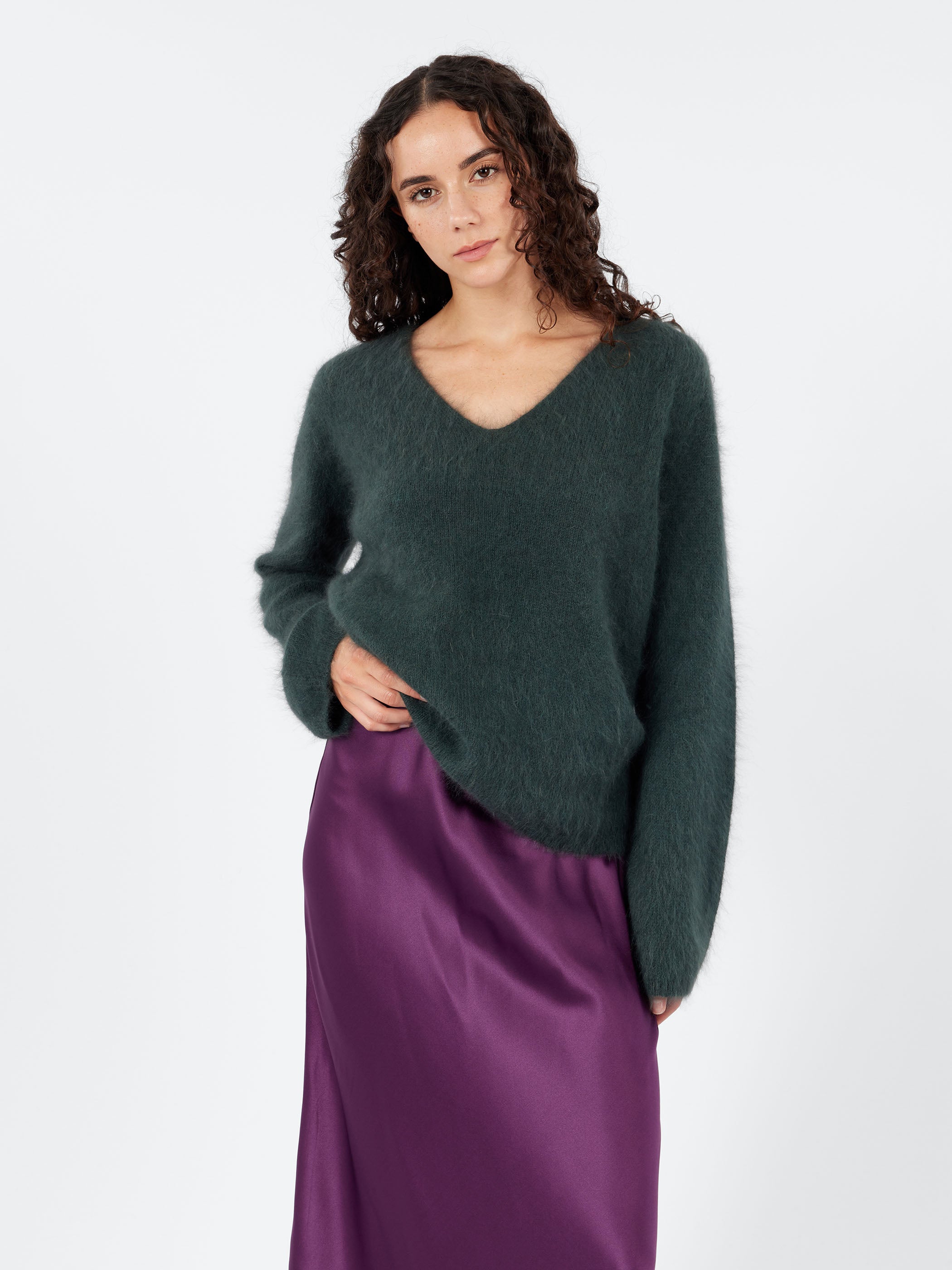 Angora Comfy V-Neck