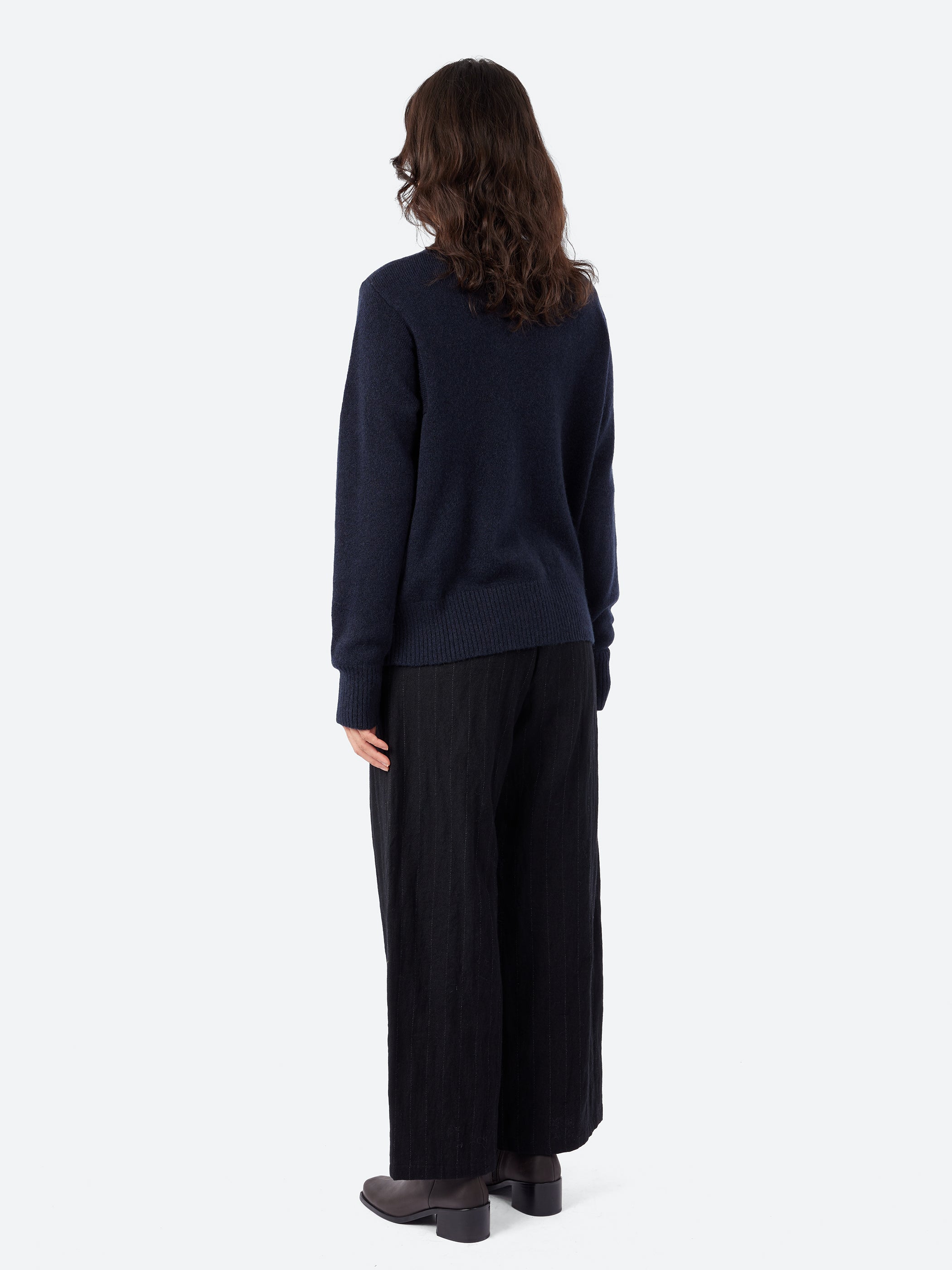 Camel Wool V-Neck Cardigan