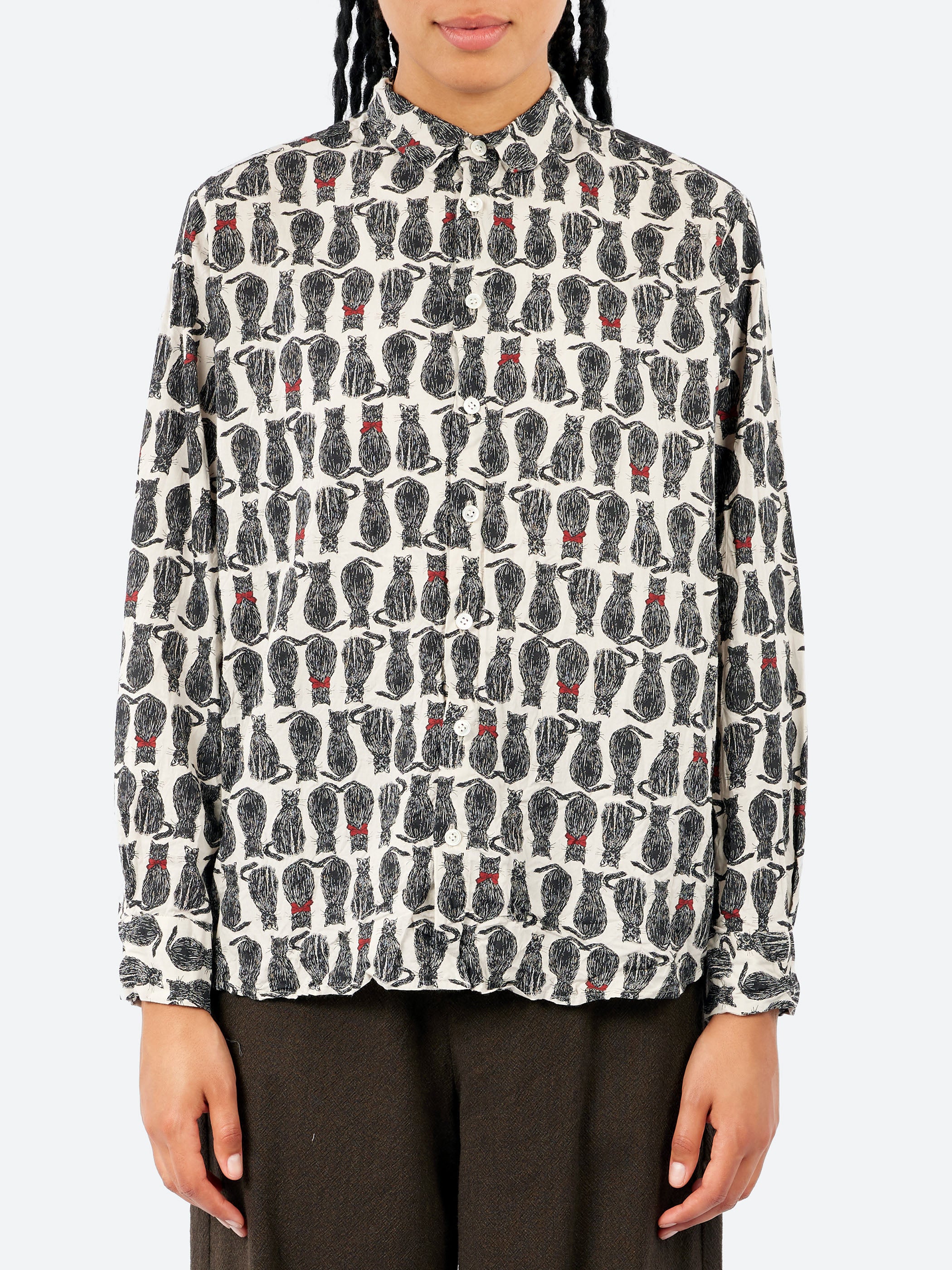 Cat Patrol Print Shirt