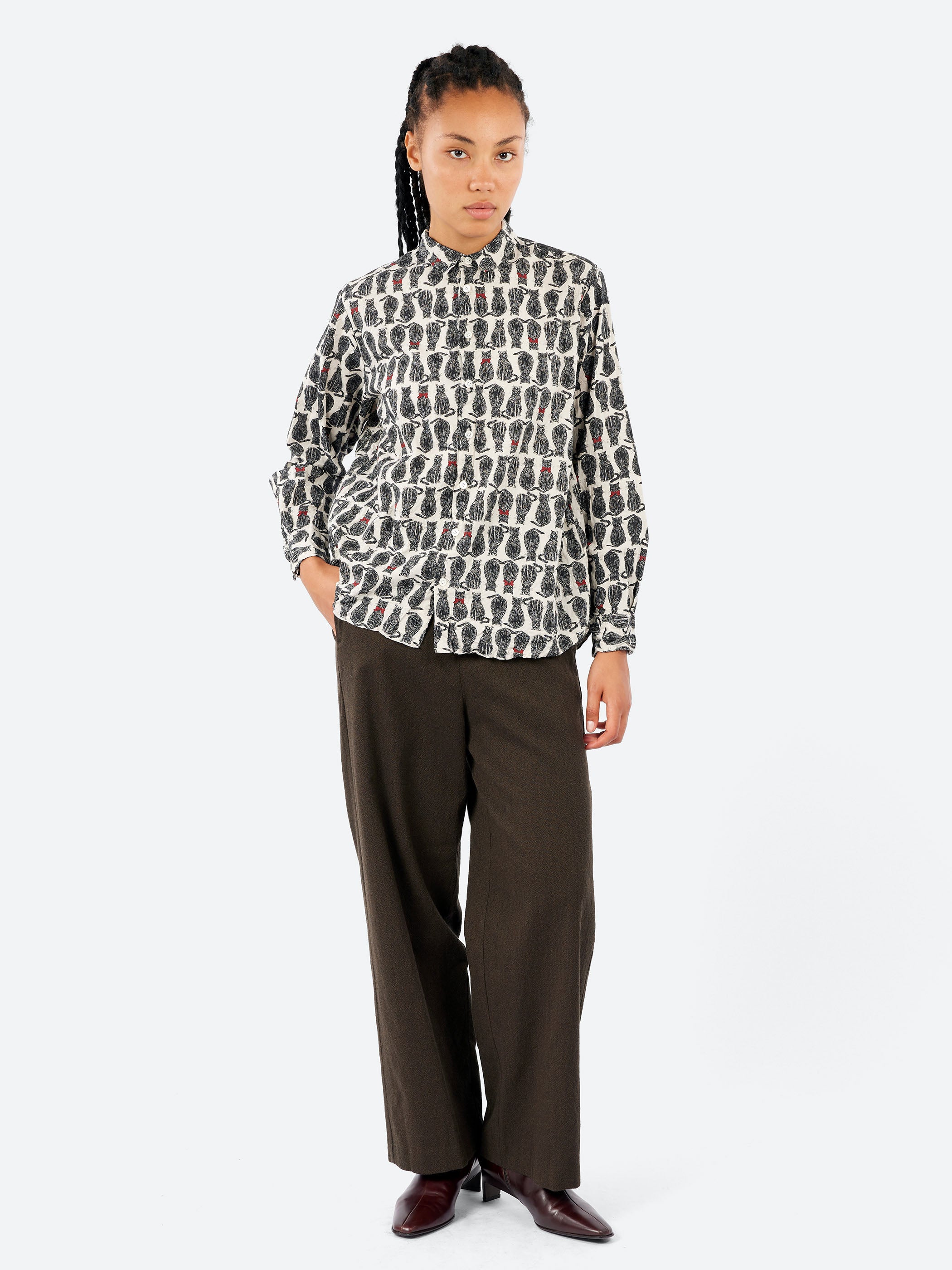 Cat Patrol Print Shirt