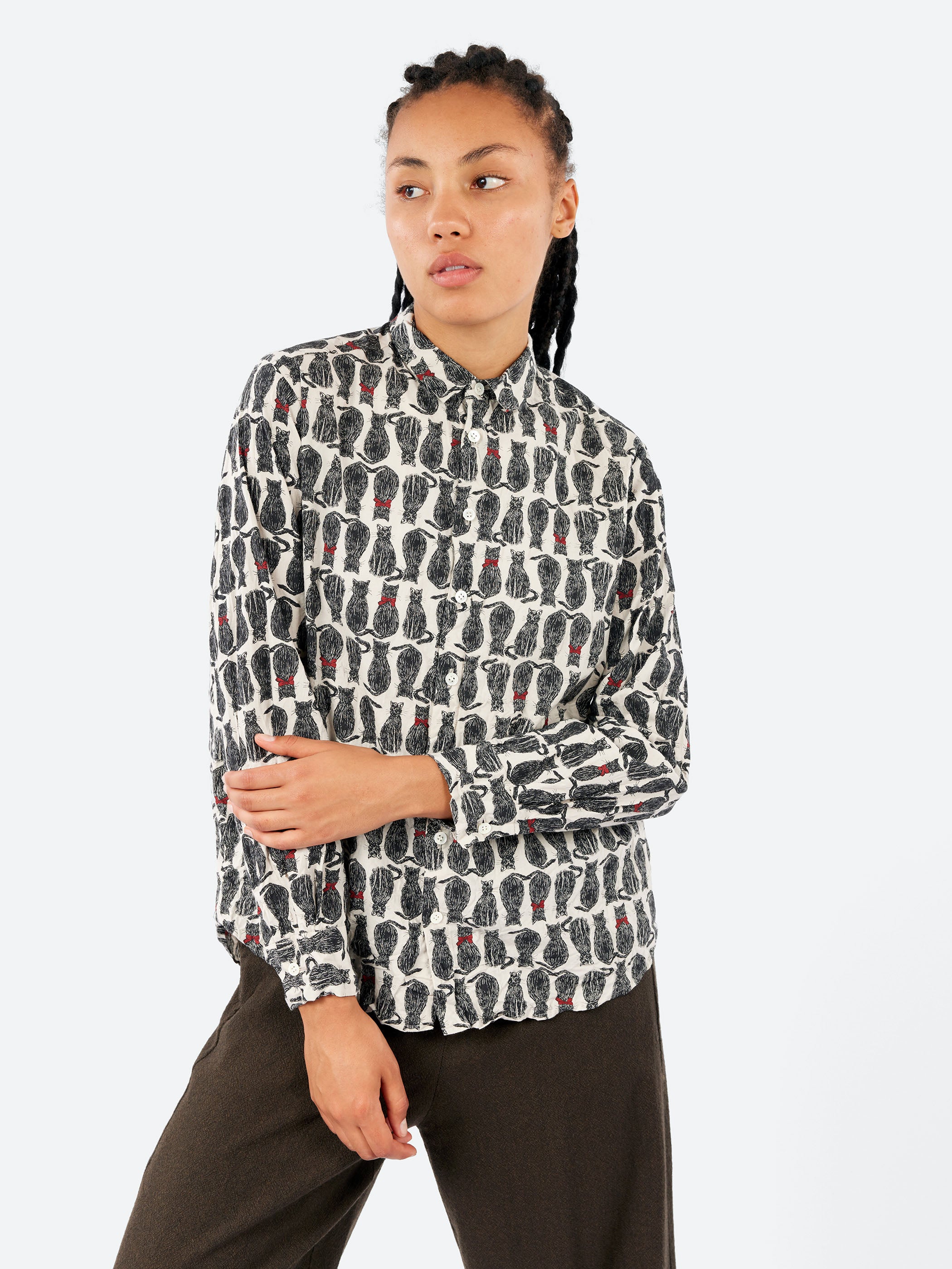 Cat Patrol Print Shirt