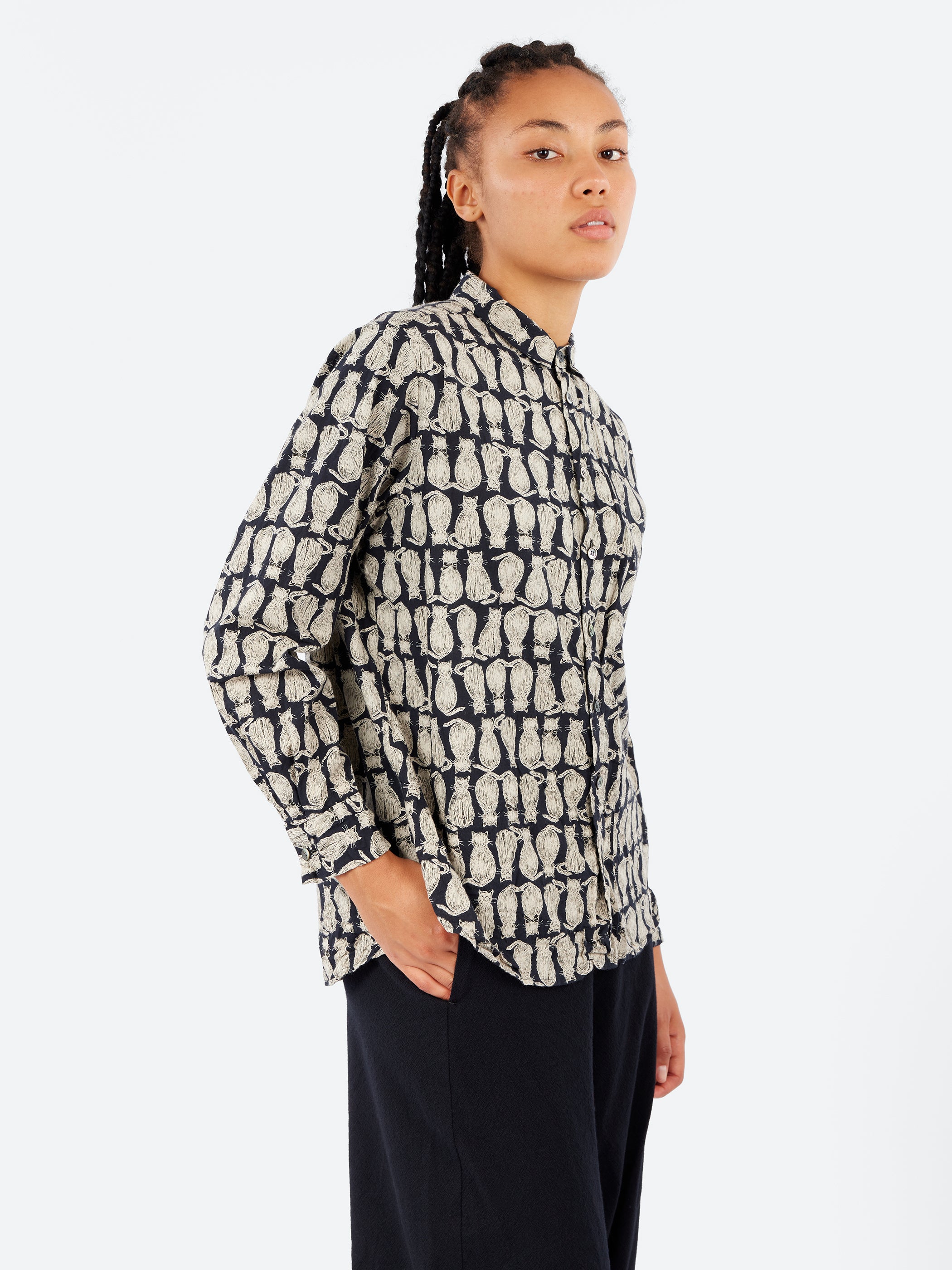 Cat Patrol Print Shirt