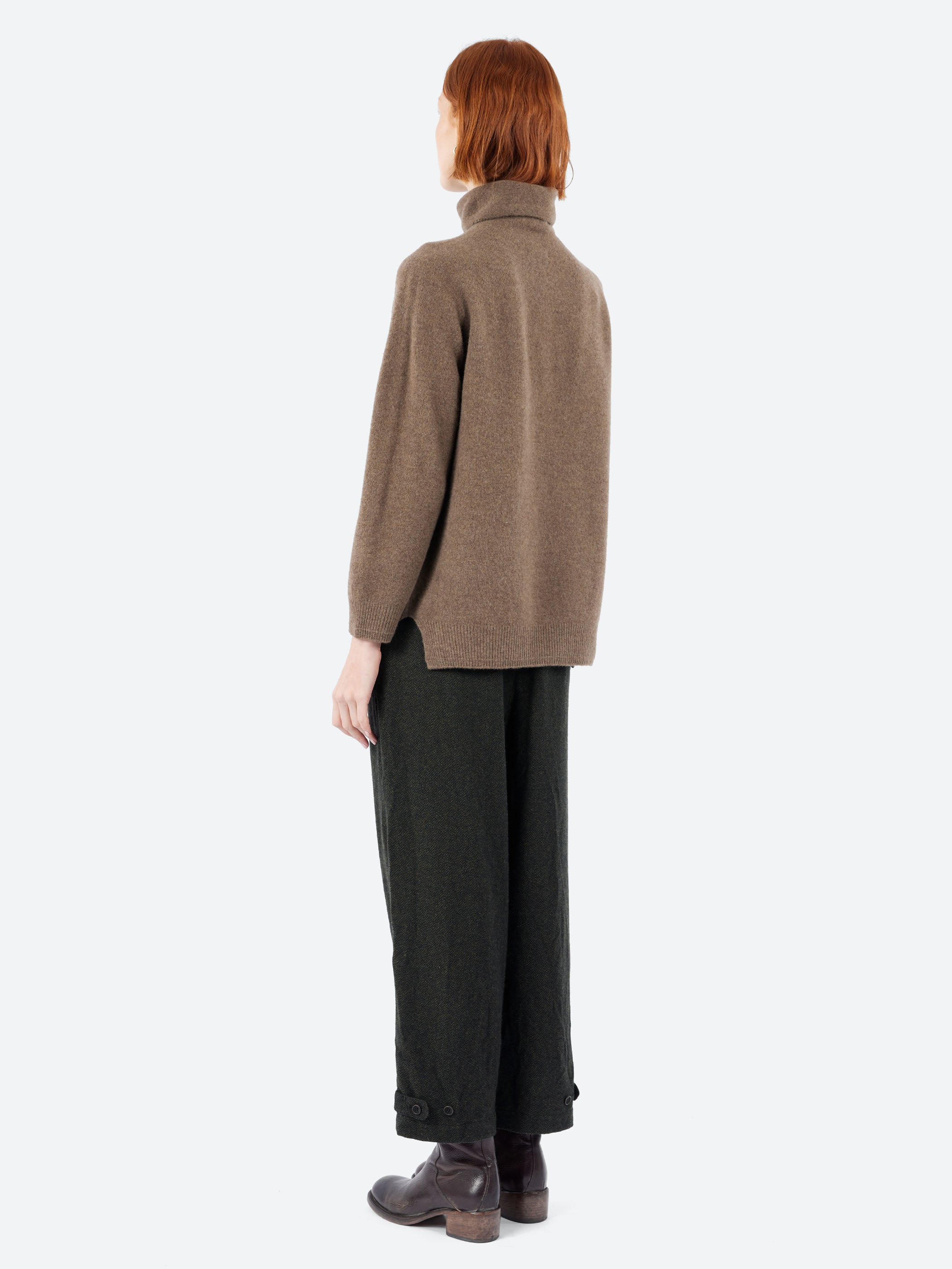 Fine Wool Loose Turtleneck
