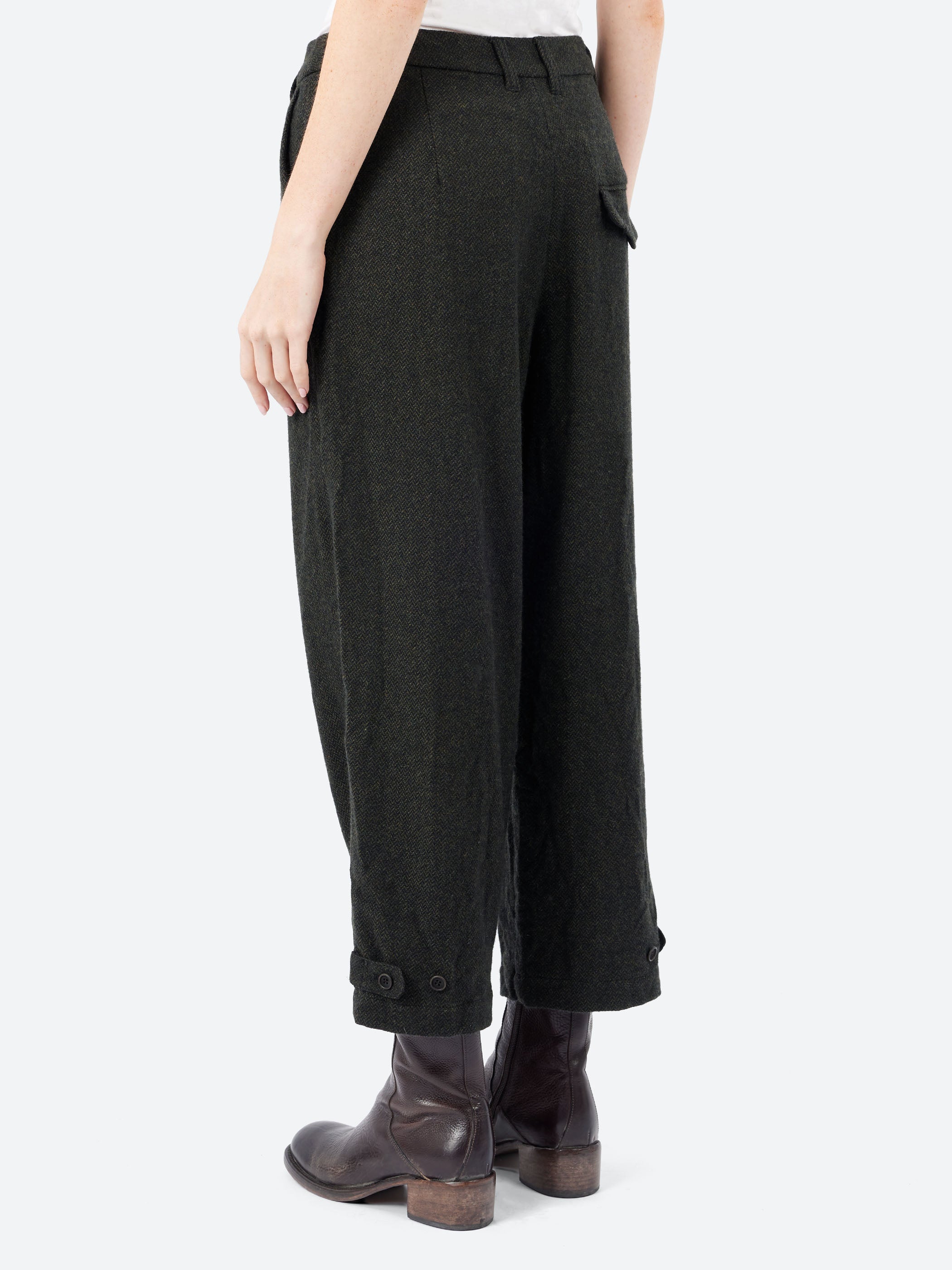 Herringbone Wide Pants