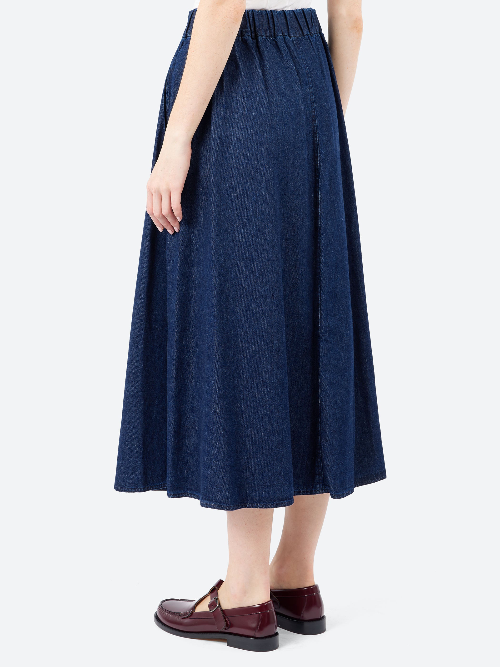 Natural Denim Skirt