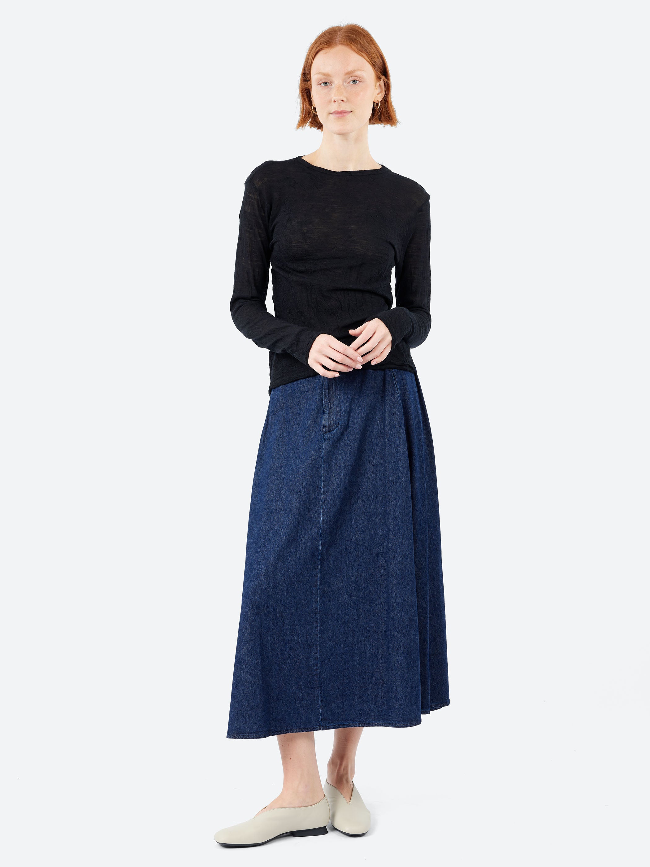 Natural Denim Skirt