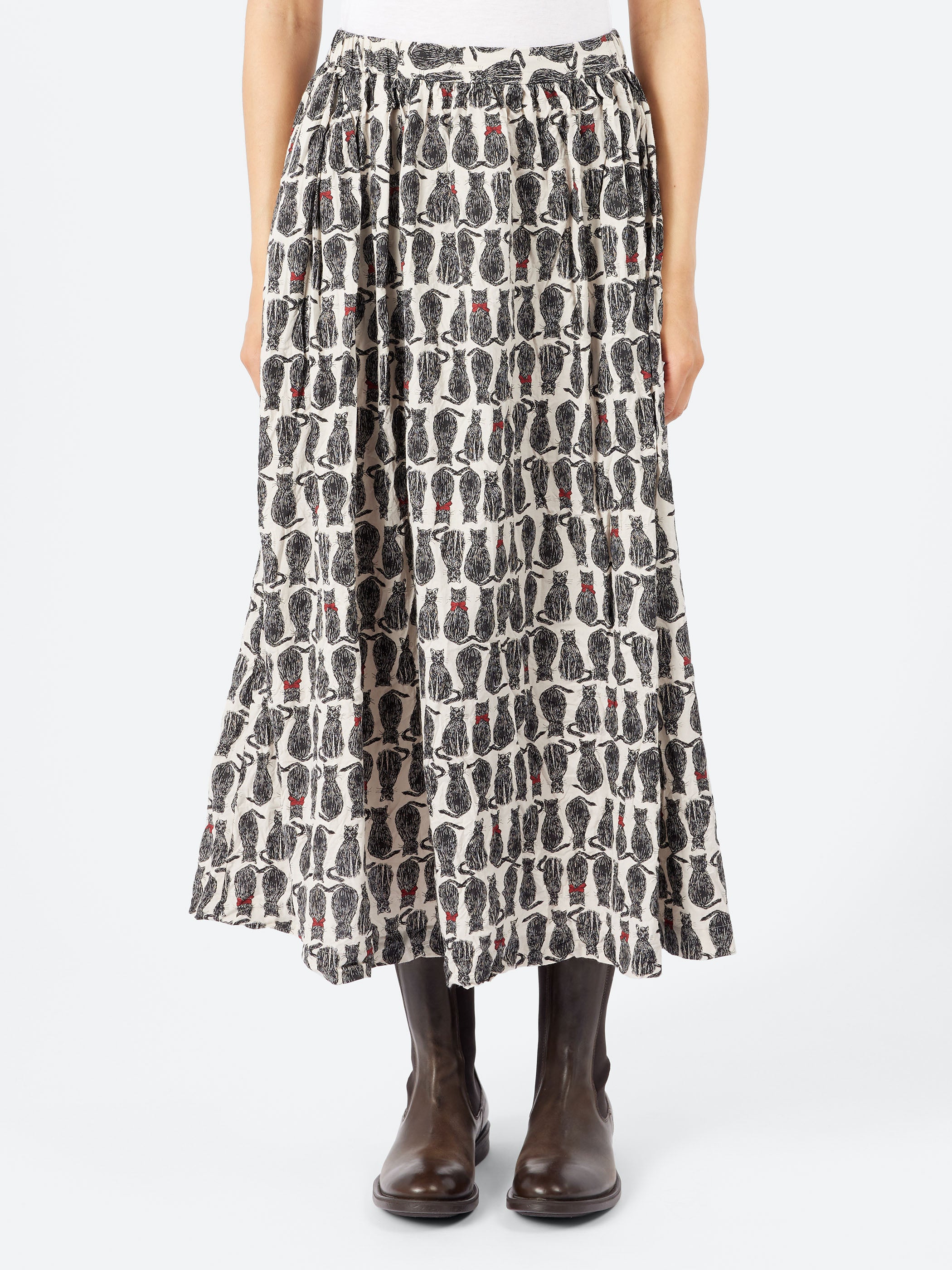 Cat Patrol Print Skirt
