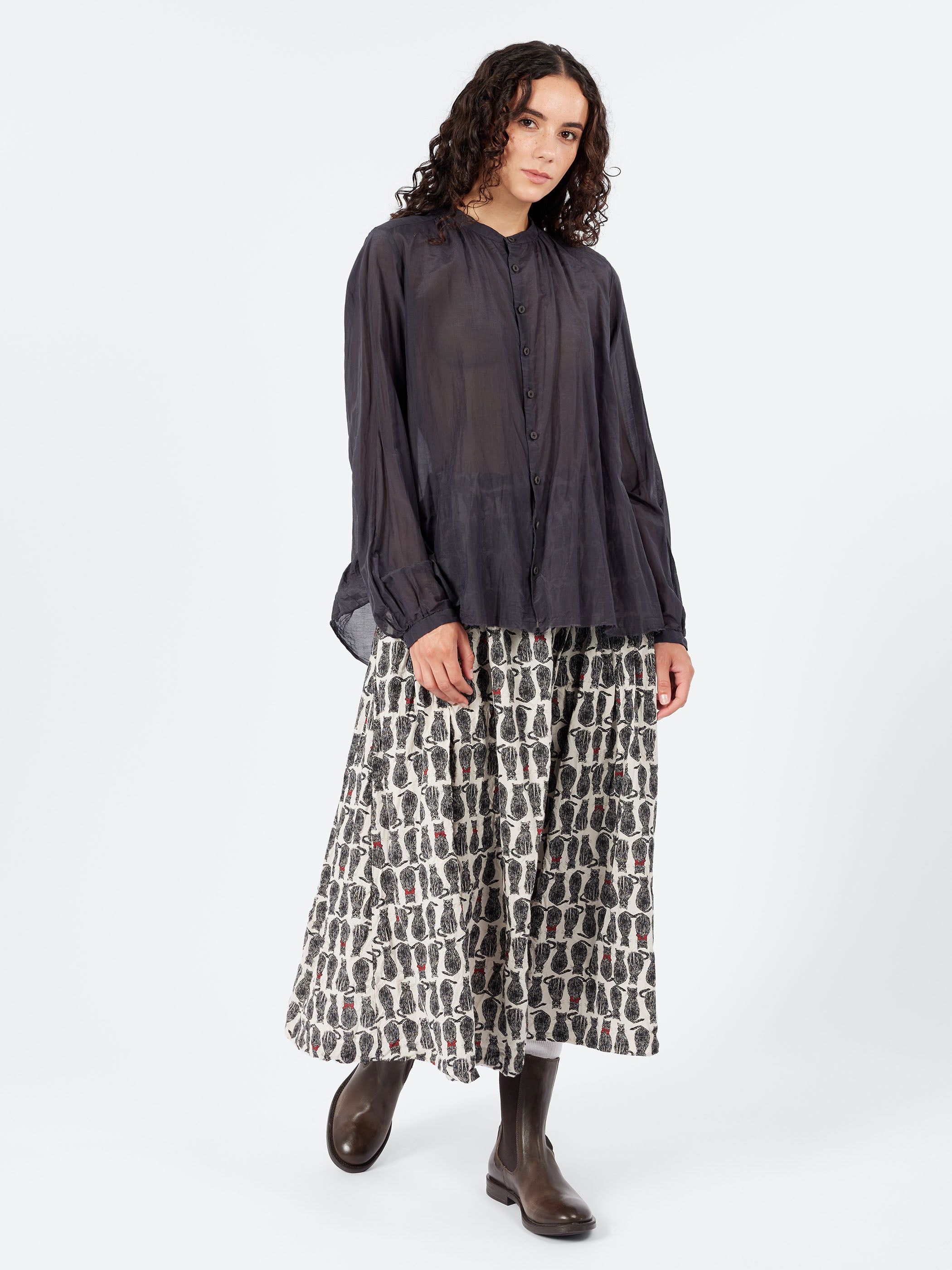 Cat Patrol Print Skirt