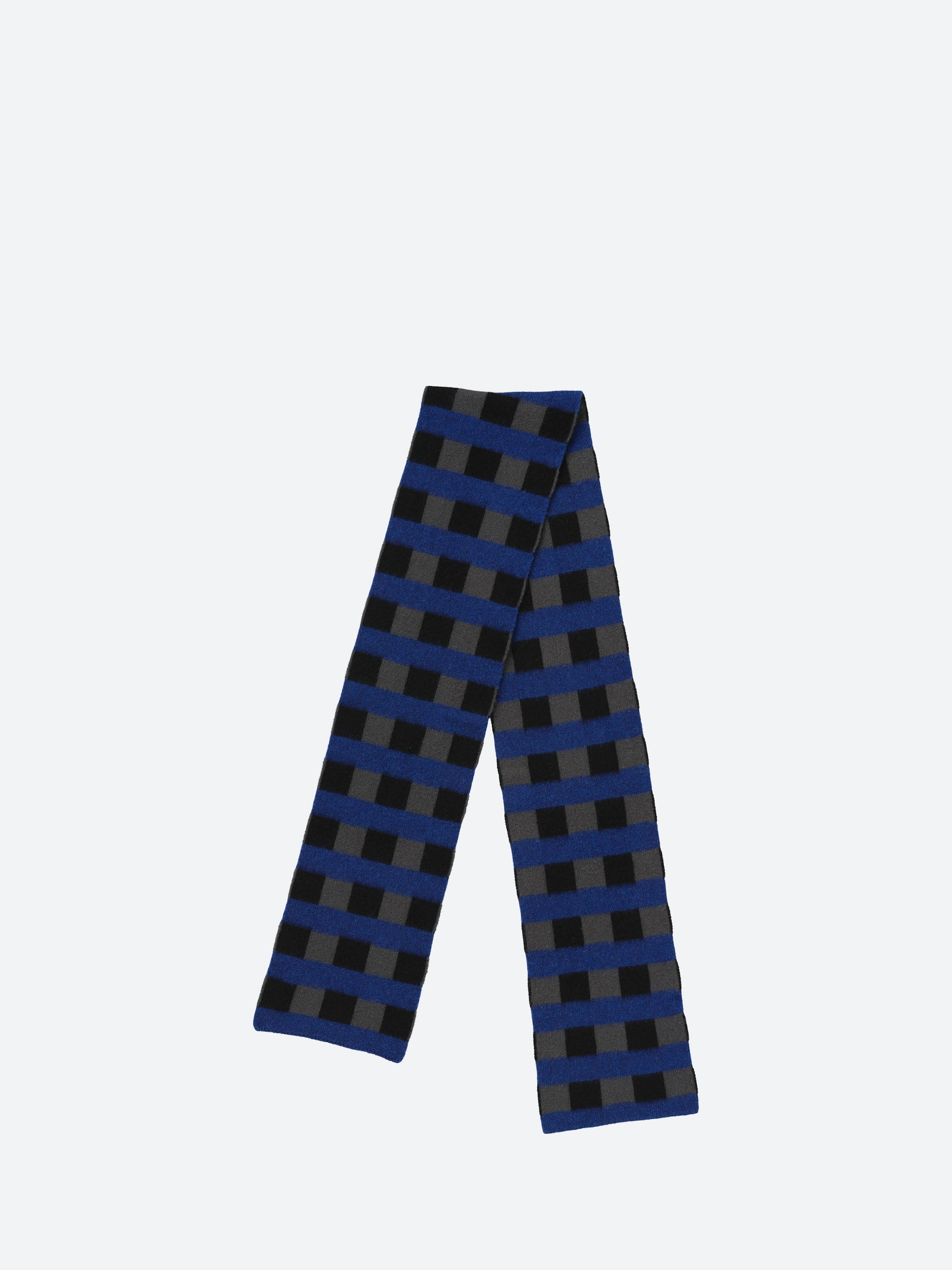 Brushed Check and Stripe Scarf