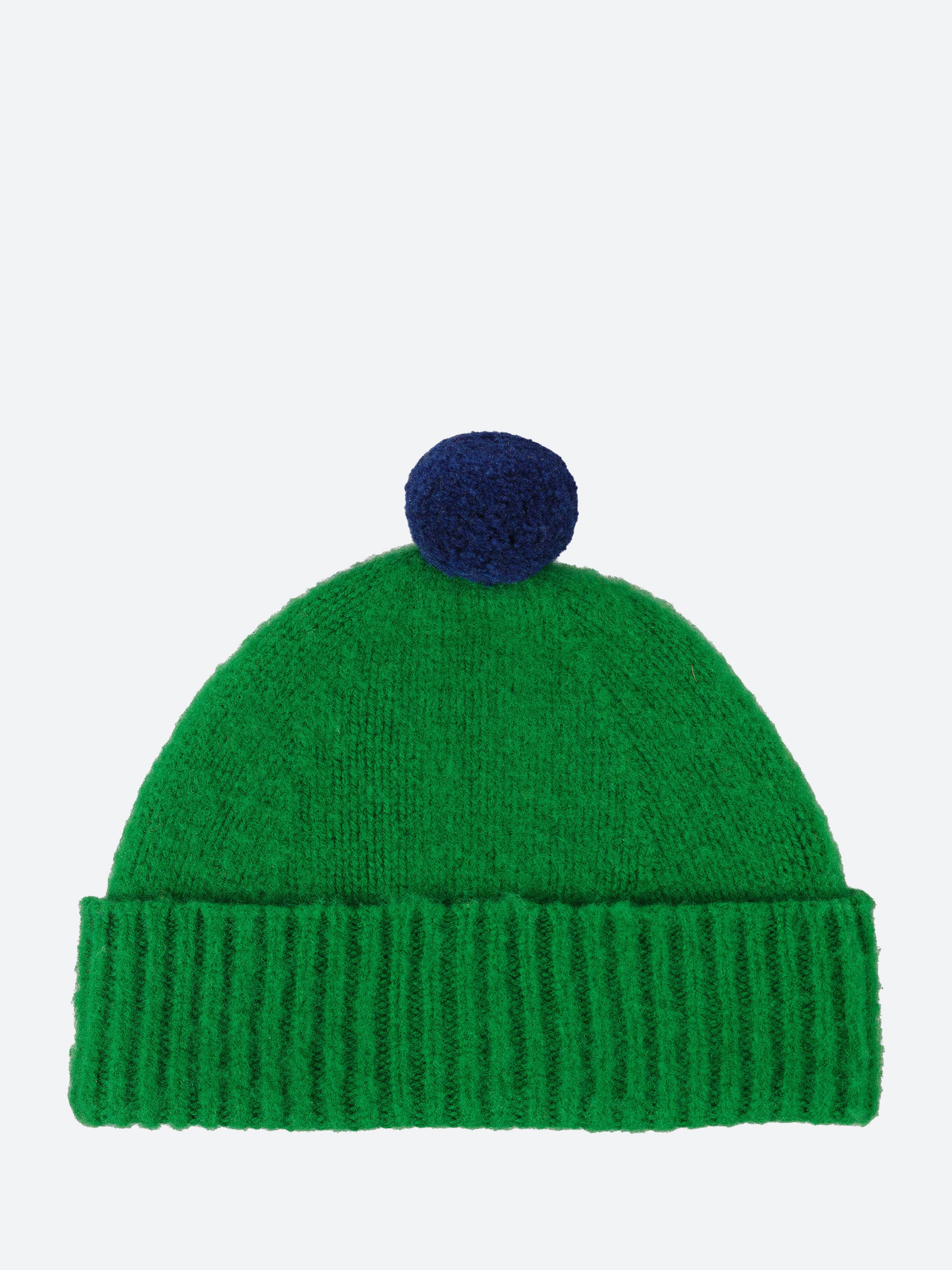 Contrast Pompom Hat