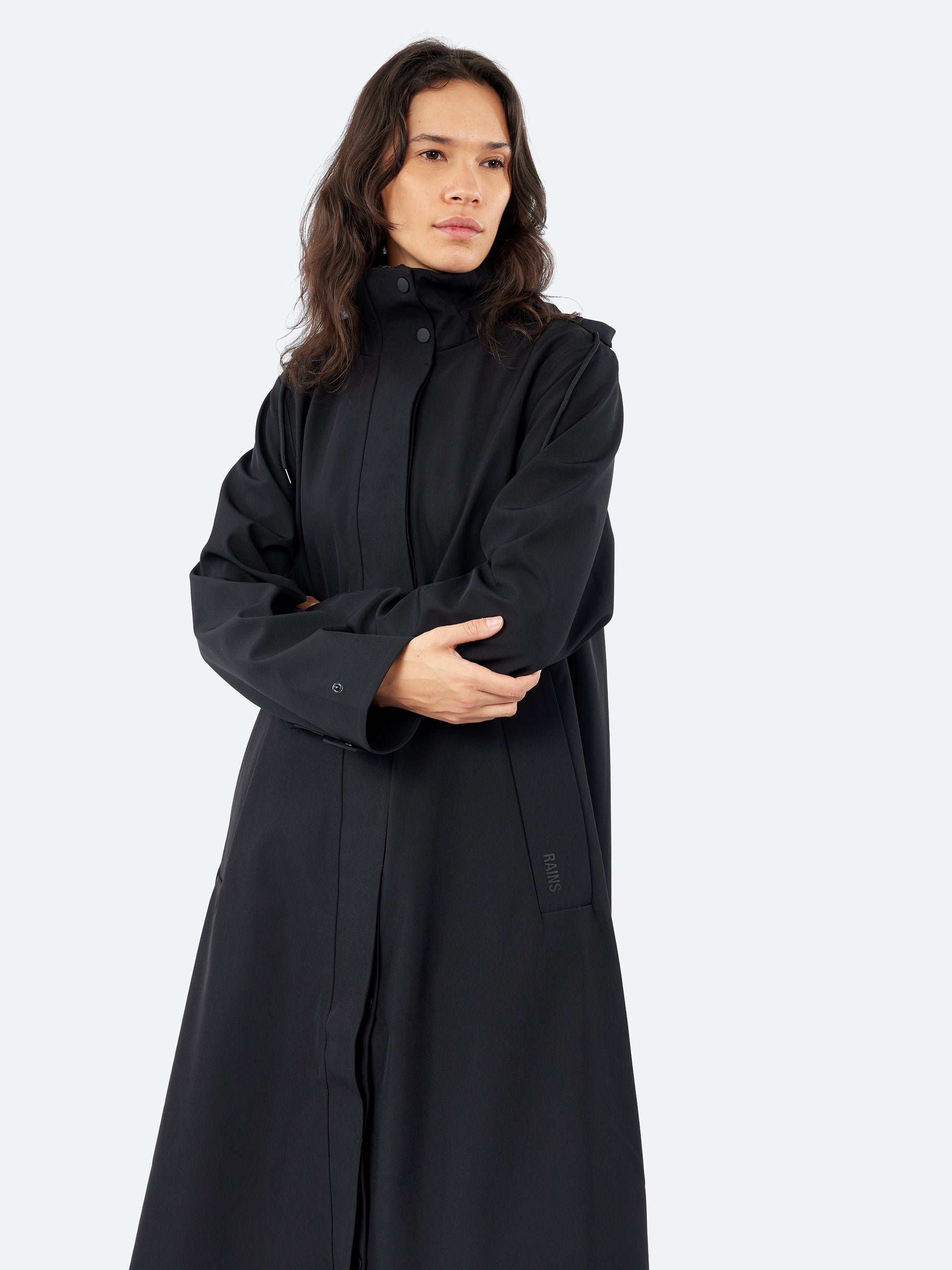 Rains - Suva Vision Softshell A-Line Jacket in Black – gravitypope