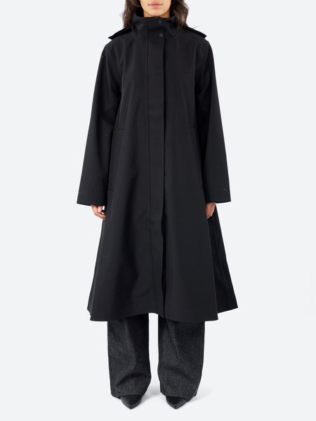 Rains - Suva Vision Softshell A-Line Jacket in Black – gravitypope